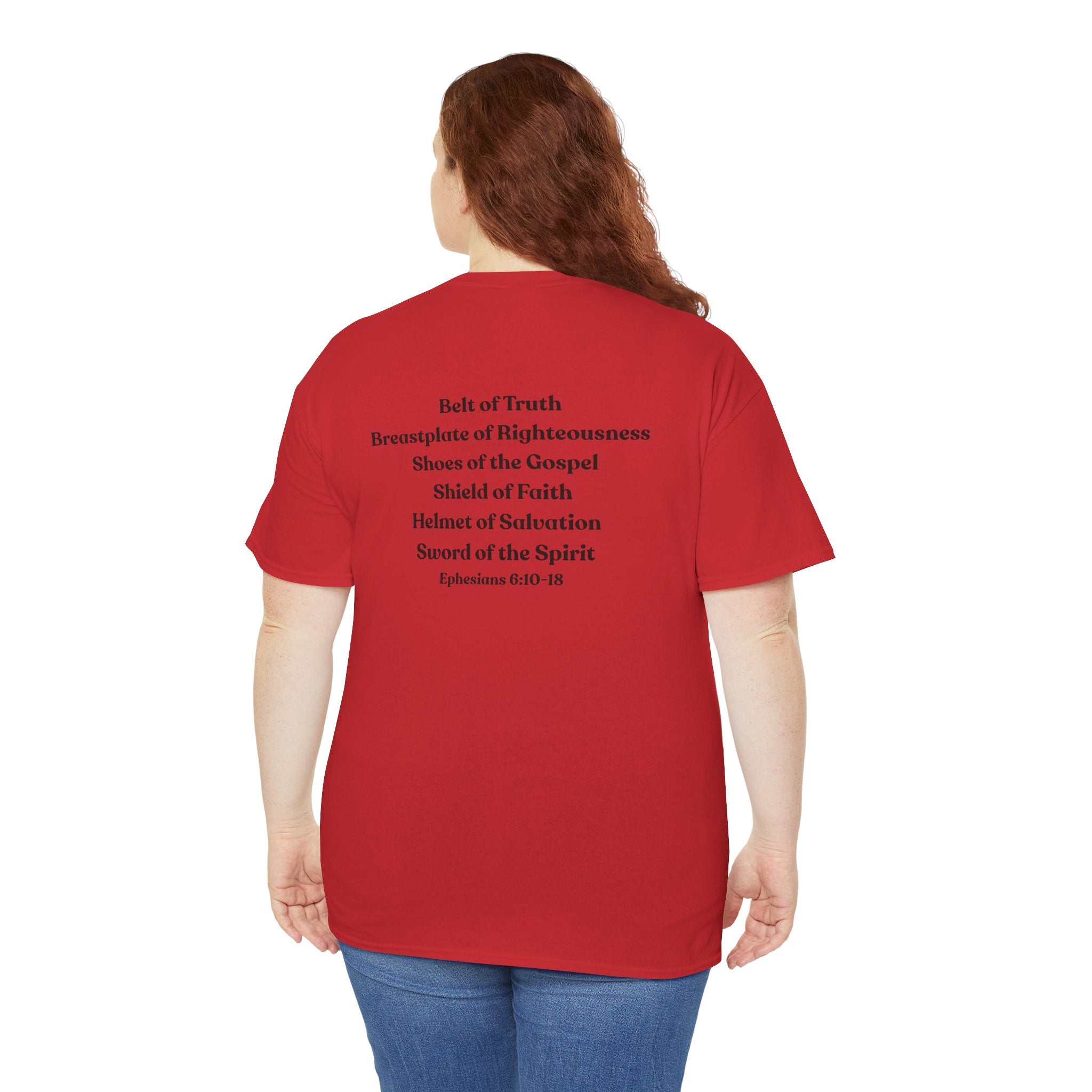 Christian Armor T-Shirt — "Put on the Armor of God" Women's Faith Tee