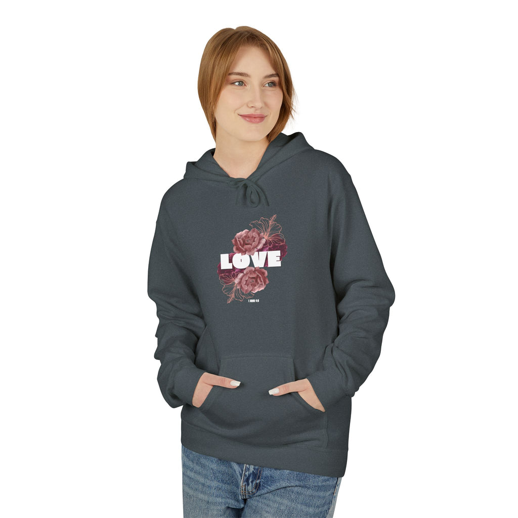 Love Floral Hoodie – Christian Graphic Sweatshirt