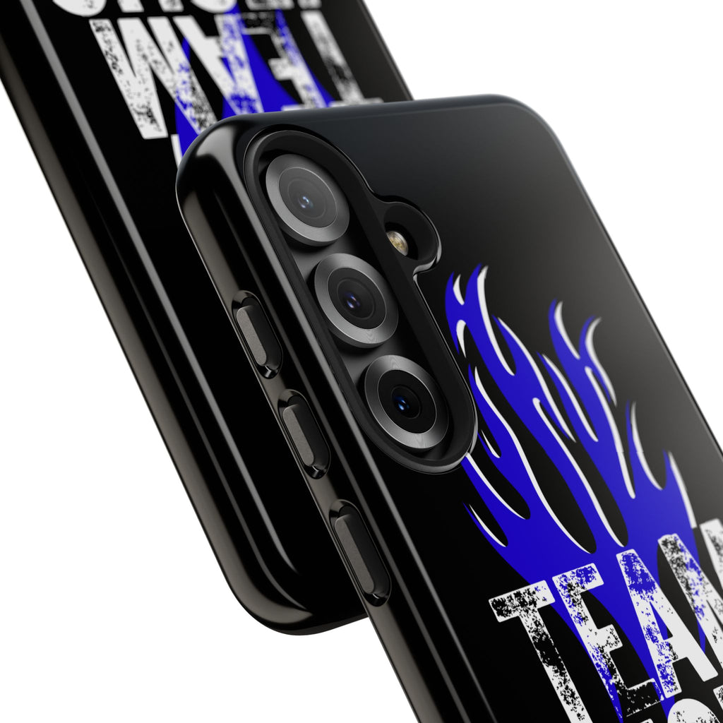 Team Jesus Phone Case — Blue Flame Christian Protective Case