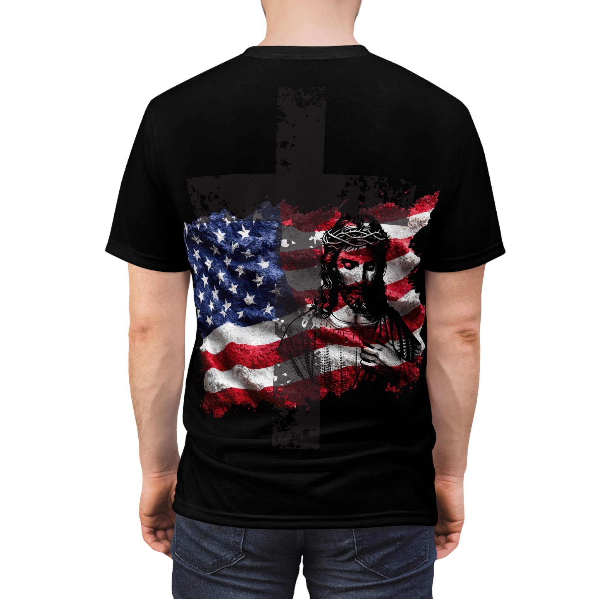 Christian Cross T‑Shirt — “We Are Nothing Without Jesus” Crown of Thorns Tee
