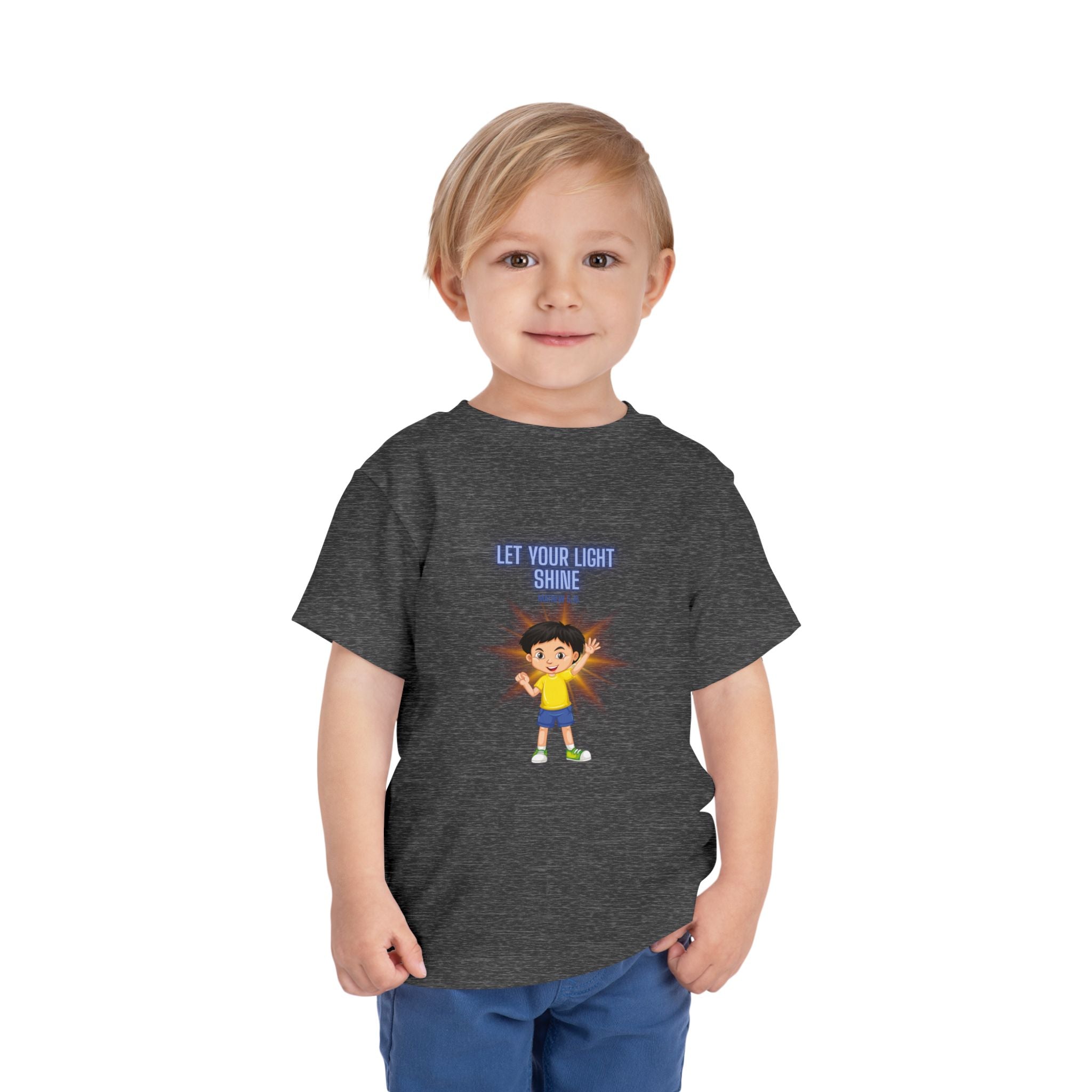 Let Your Light Shine Toddler Tee — Encouraging Kids Graphic Shirt