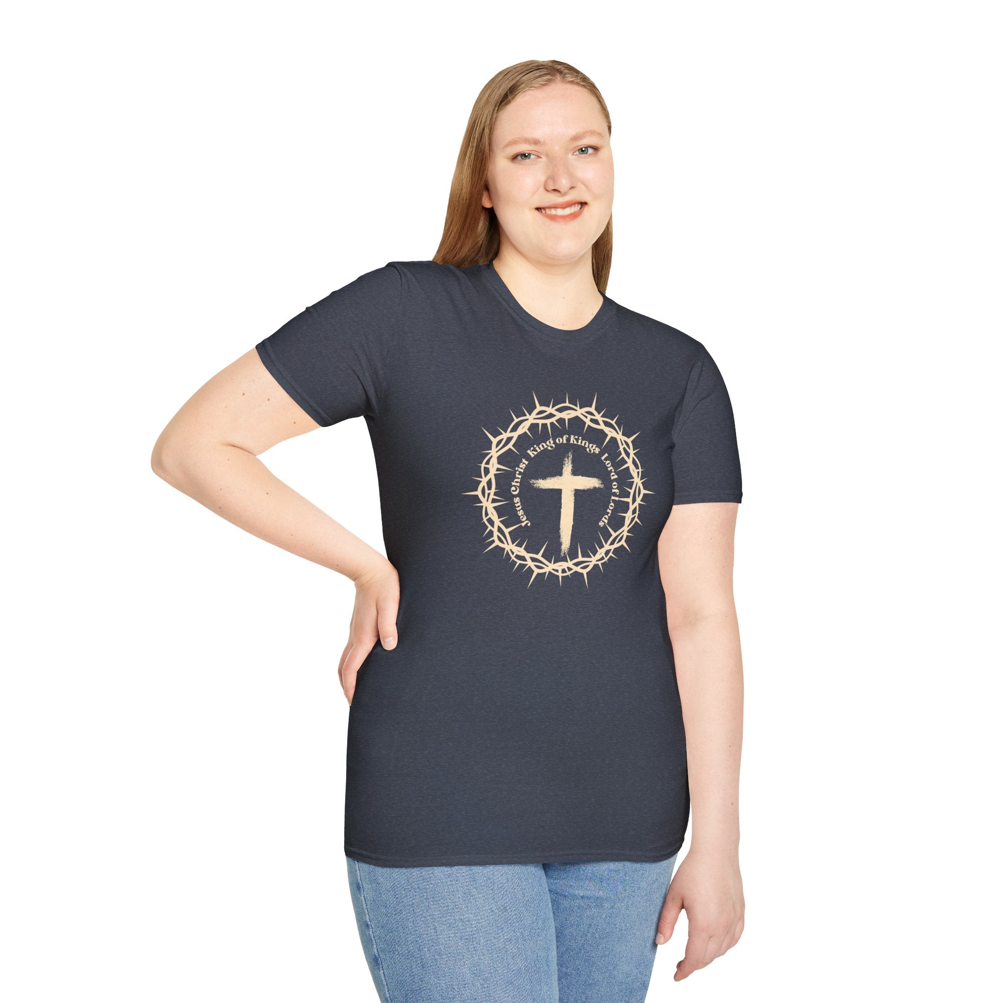 Christian Cross T-Shirt — Crown of Thorns Faith Tee