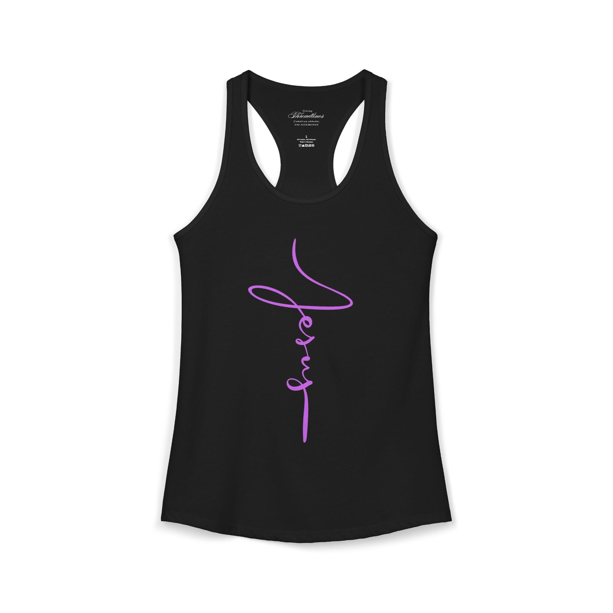 Jesus Script Racerback Tank
