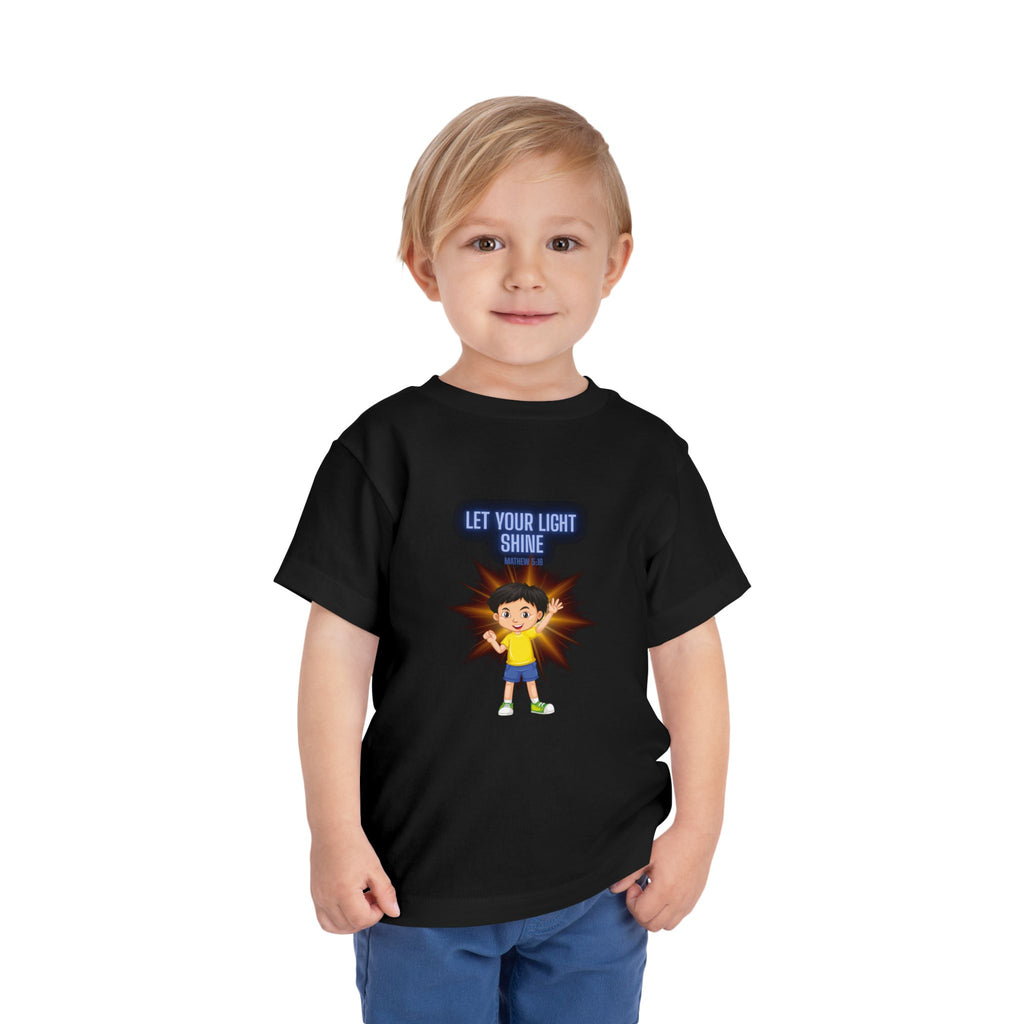 Let Your Light Shine Toddler Tee — Encouraging Kids Graphic Shirt