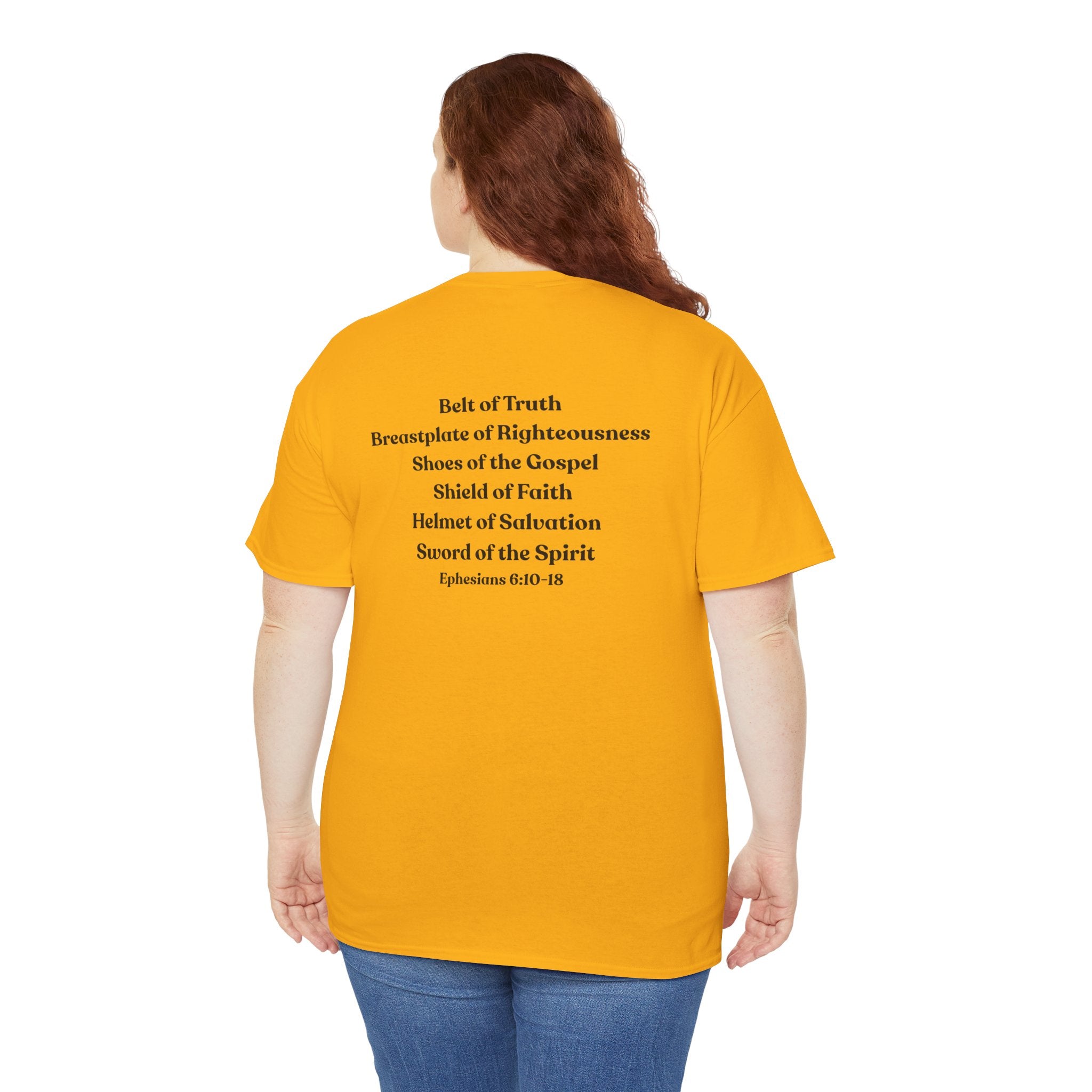 Christian Armor T-Shirt — "Put on the Armor of God" Women's Faith Tee