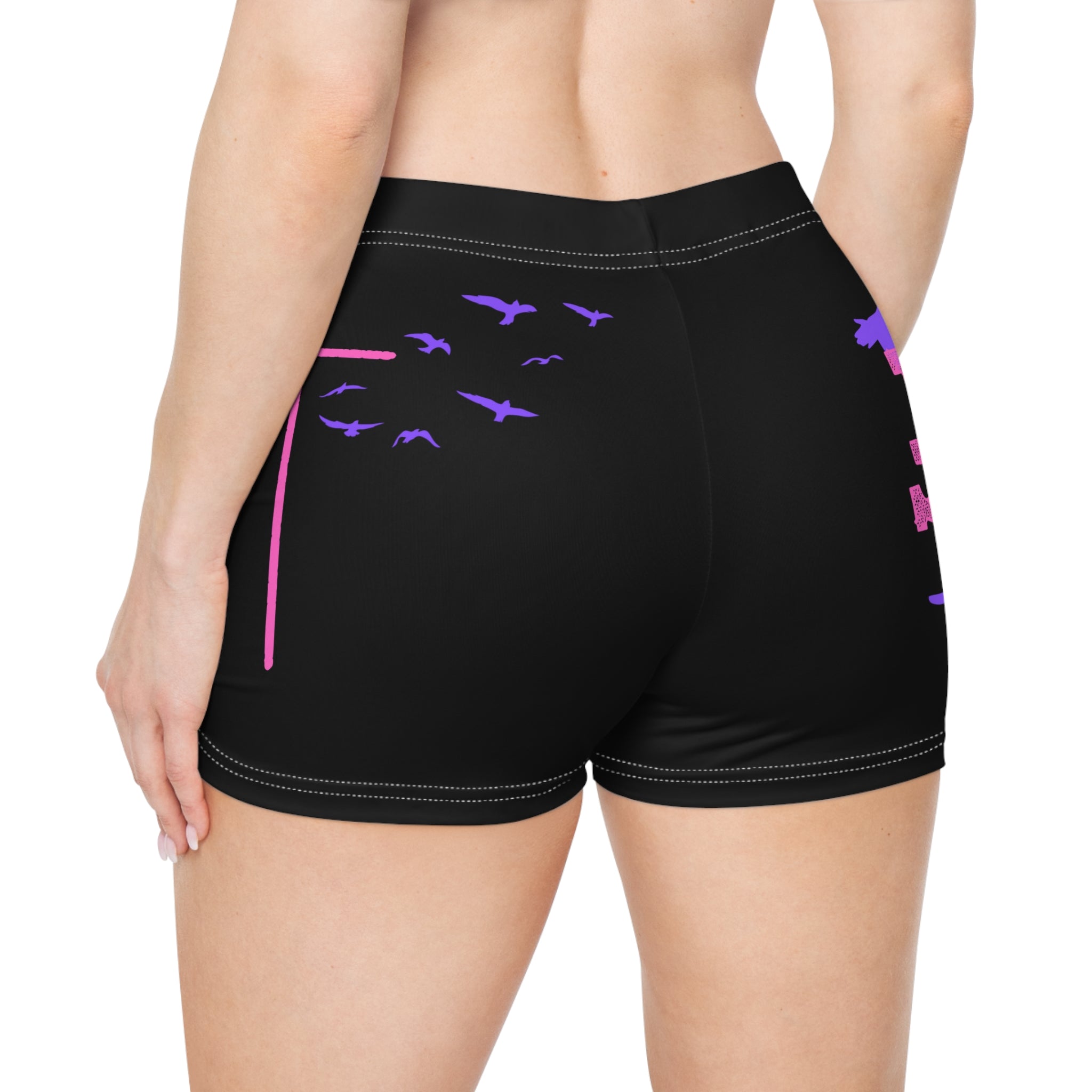 Women's Christian 'Team Jesus' AOP Active Shorts — Faith Graphic Shorts