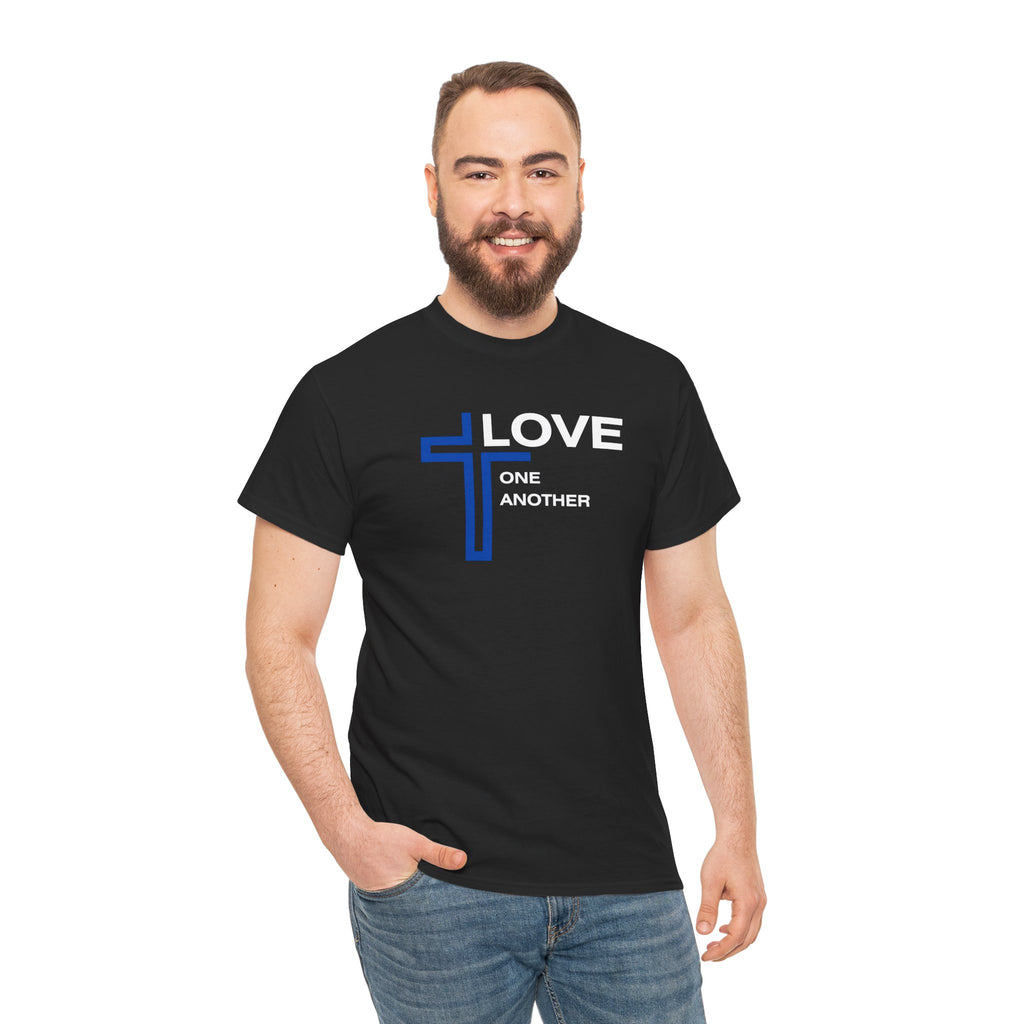Faith Cross T‑Shirt — "Love One Another" Christian Tee