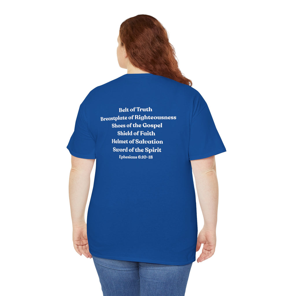 Christian Armor T-Shirt — "Put on the Armor of God" Women's Faith Tee