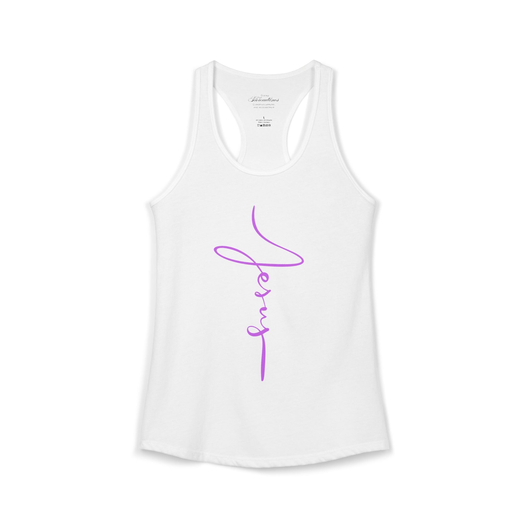 Jesus Script Racerback Tank