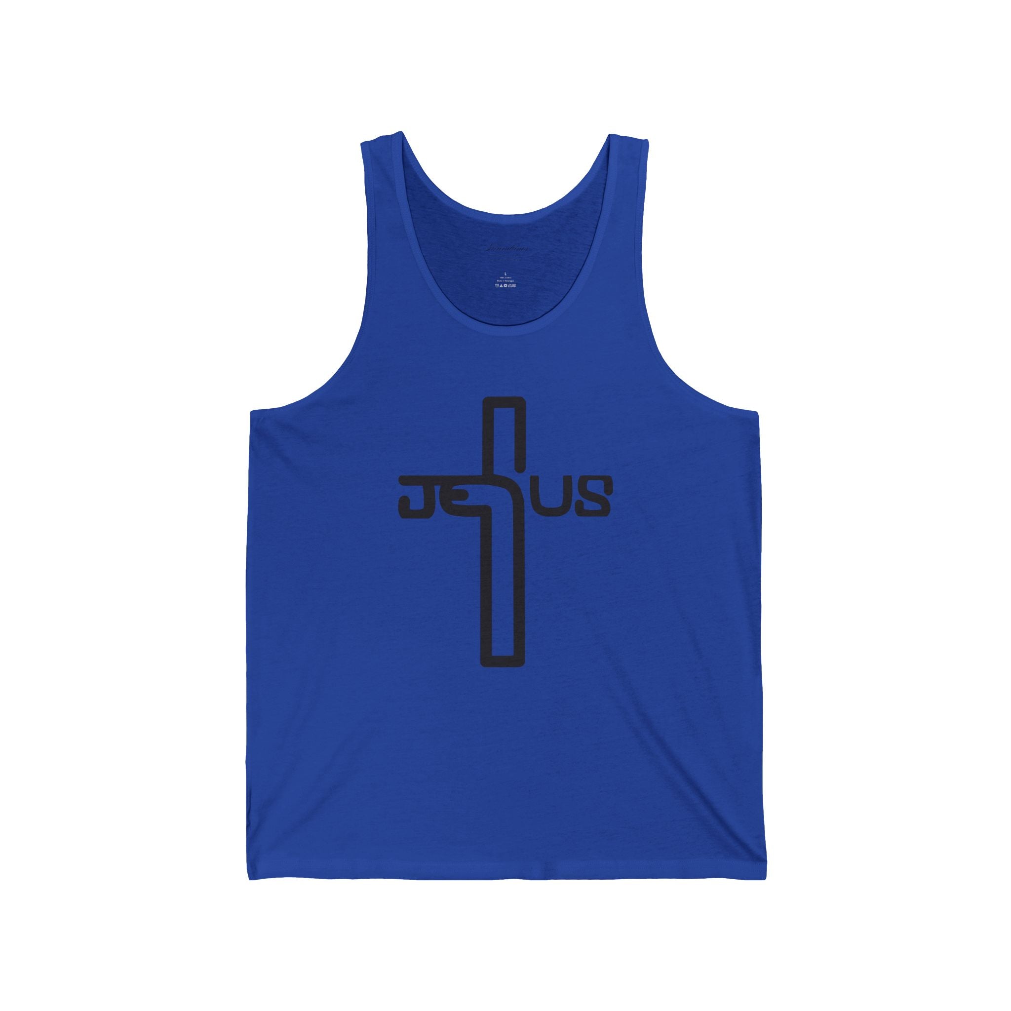 Jesus Cross Tank Top — Minimal Christian Faith Graphic Tank