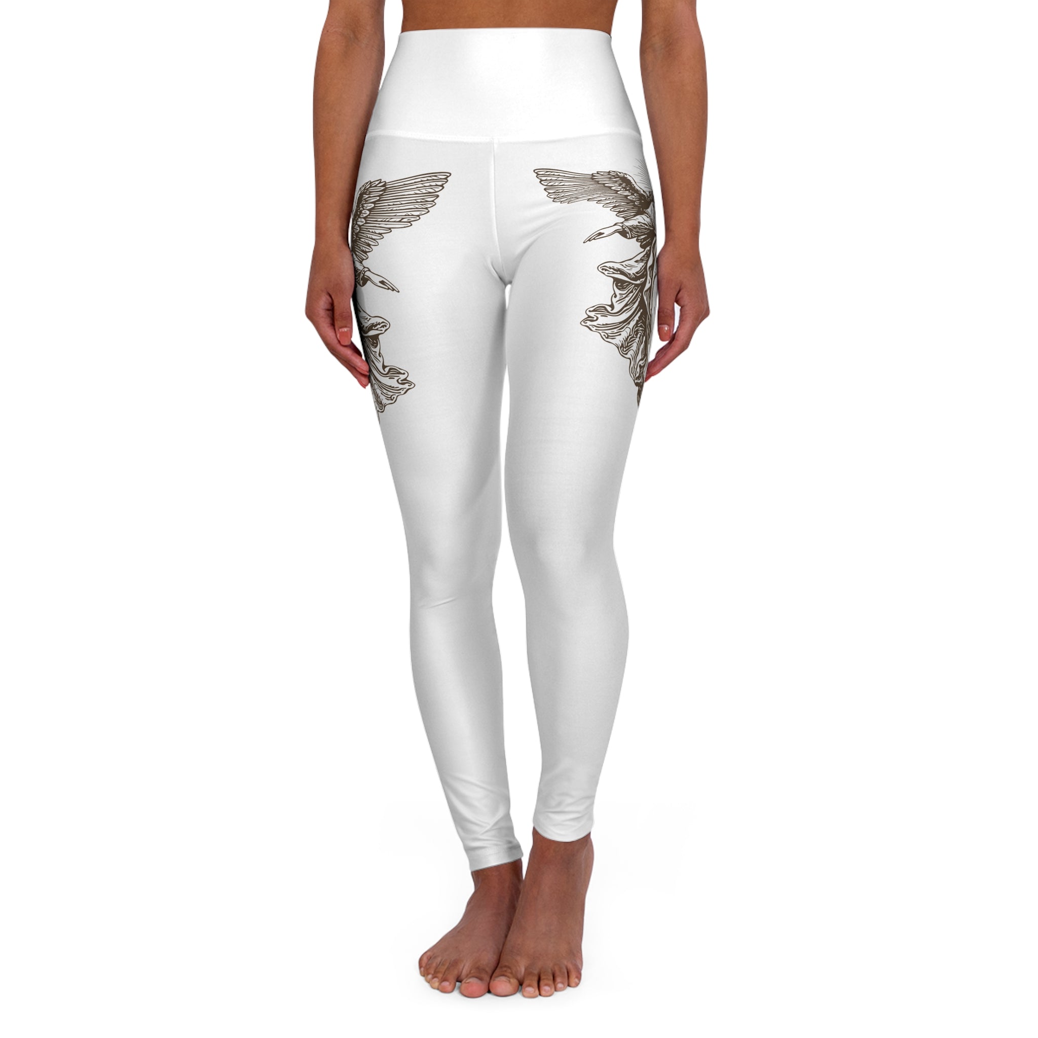 Christian High-Waisted Leggings — Vintage Angel Design