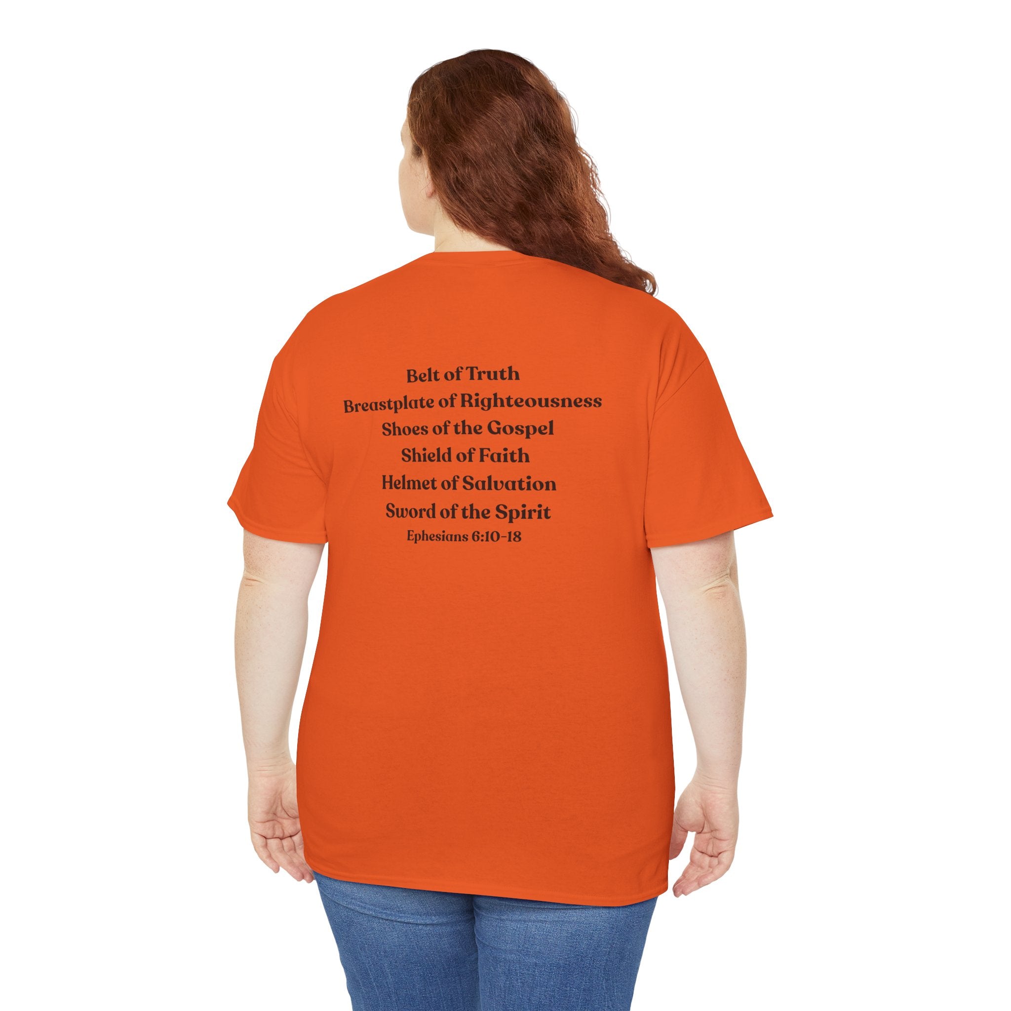 Christian Armor T-Shirt — "Put on the Armor of God" Women's Faith Tee
