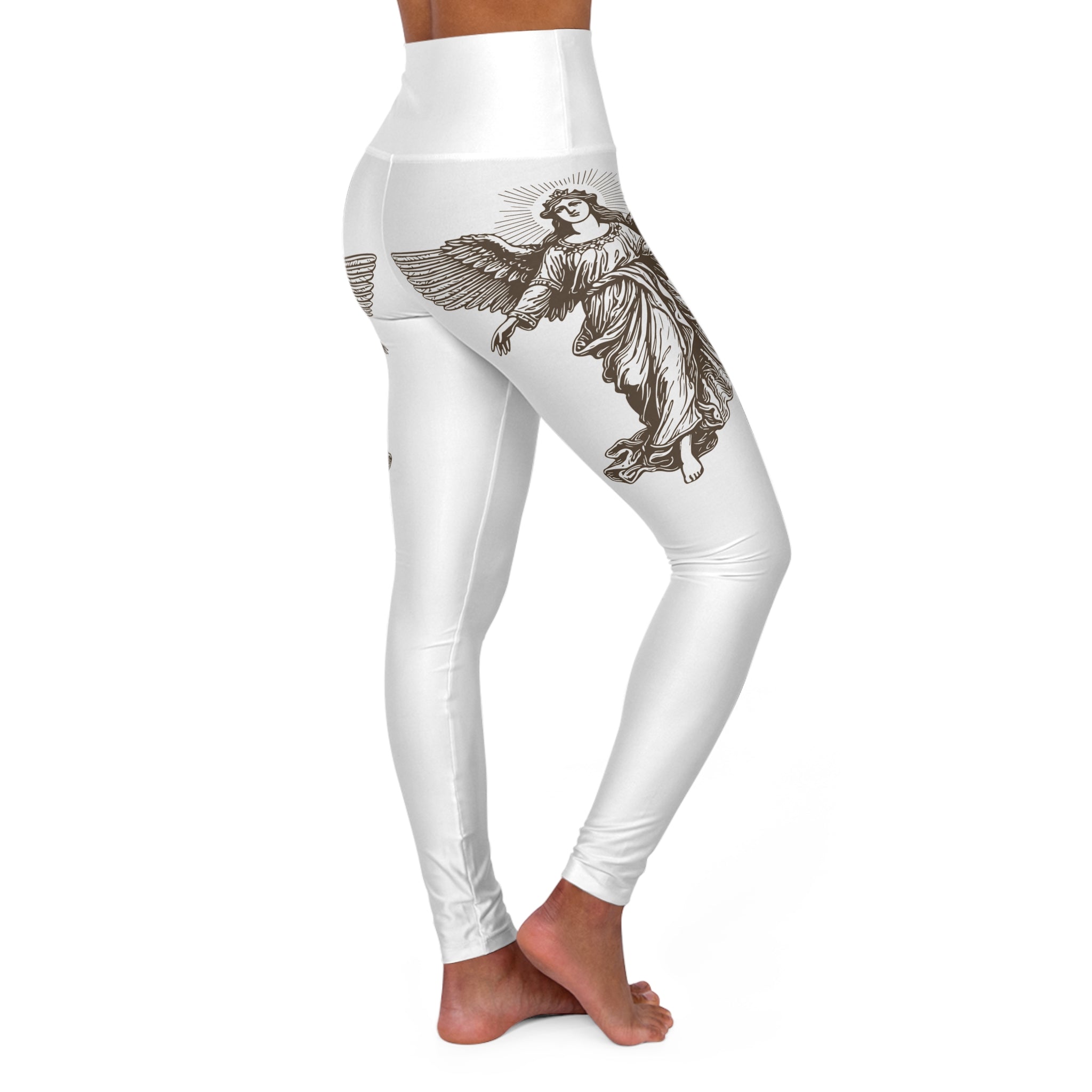 Christian High-Waisted Leggings — Vintage Angel Design