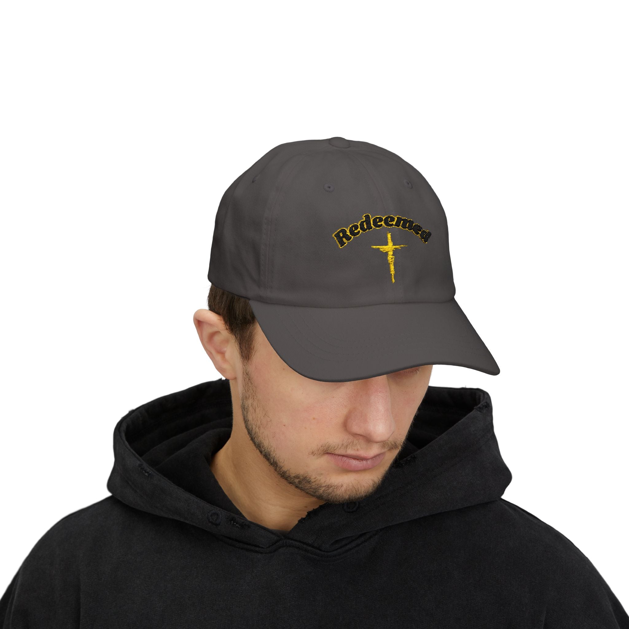 Redeemed Cross Dad Cap — Christian Baseball Hat
