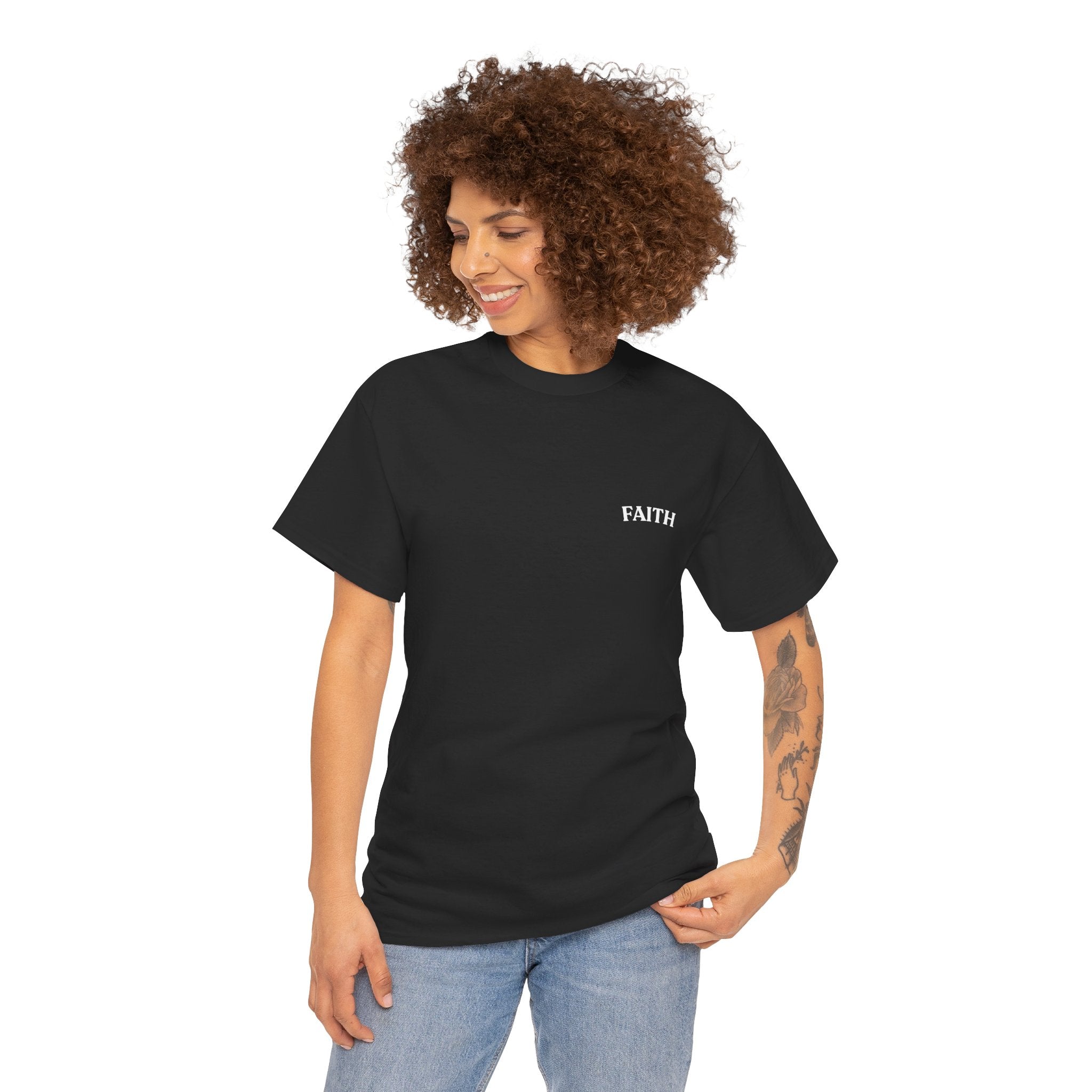 Faith Emoji Tee — “Walk by faith not by sight” Christian Graphic T-Shirt