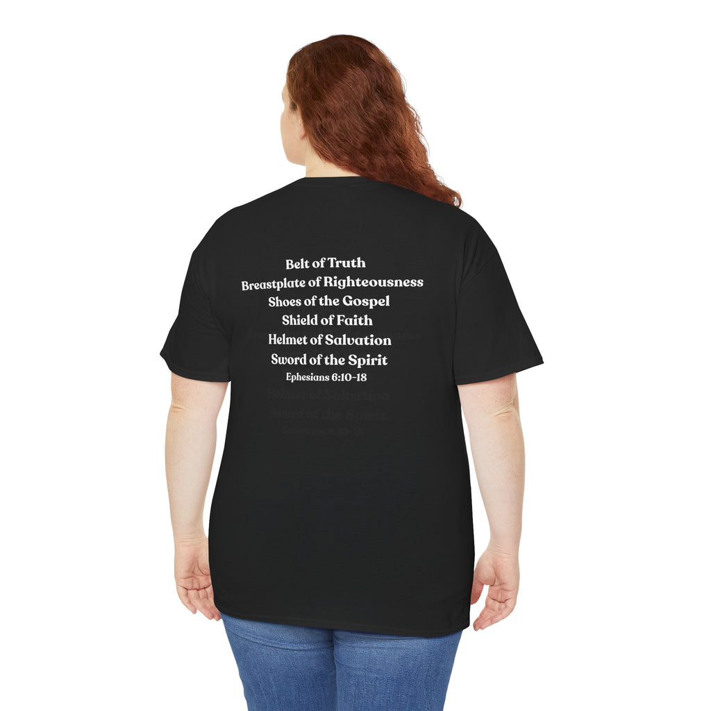 Christian Armor T-Shirt — "Put on the Armor of God" Women's Faith Tee