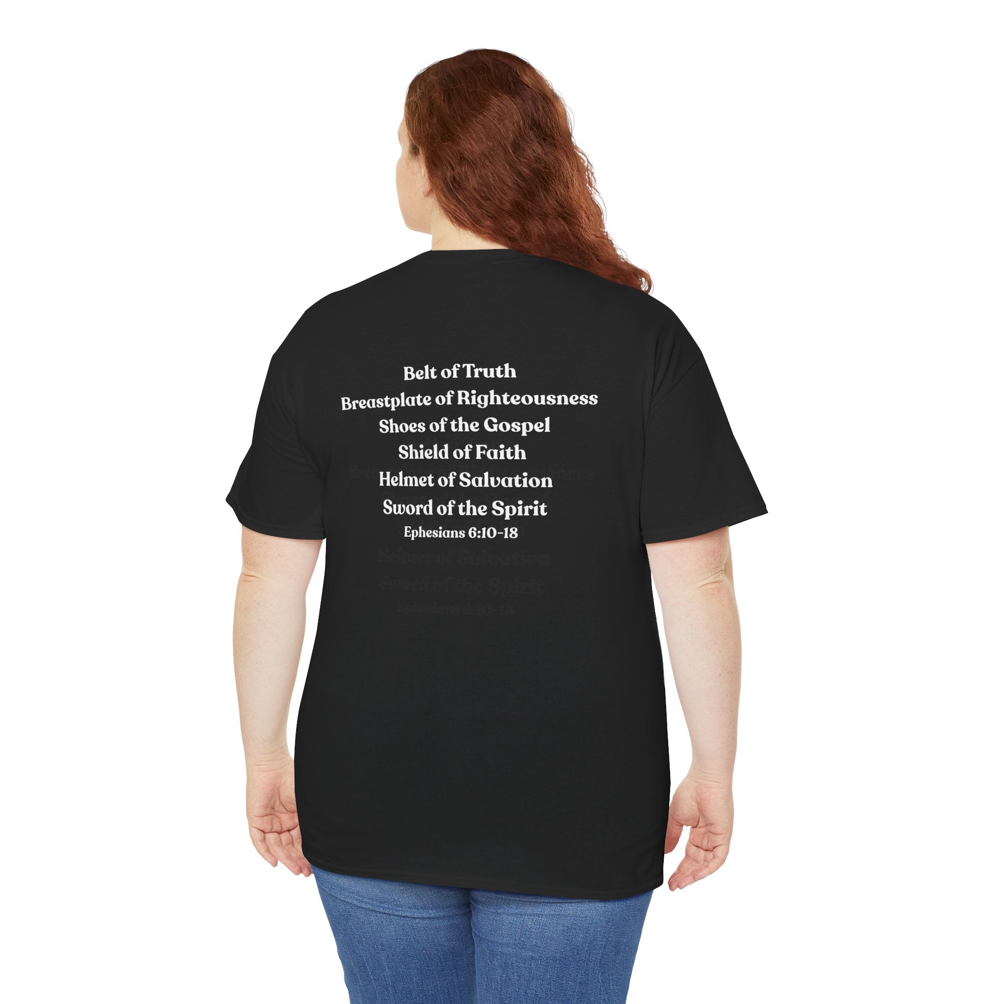 Christian Armor T-Shirt — "Put on the Armor of God" Women's Faith Tee