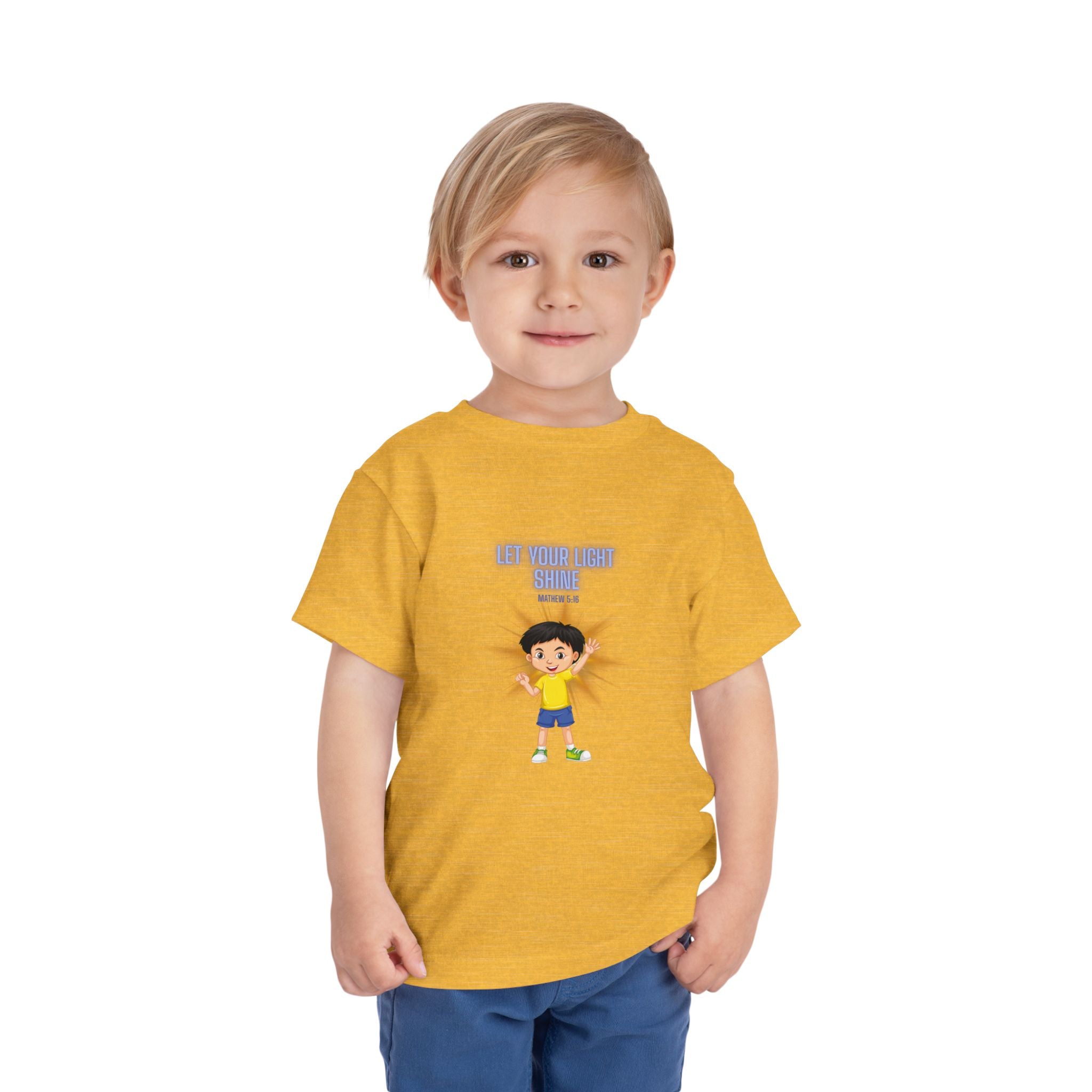 Let Your Light Shine Toddler Tee — Encouraging Kids Graphic Shirt