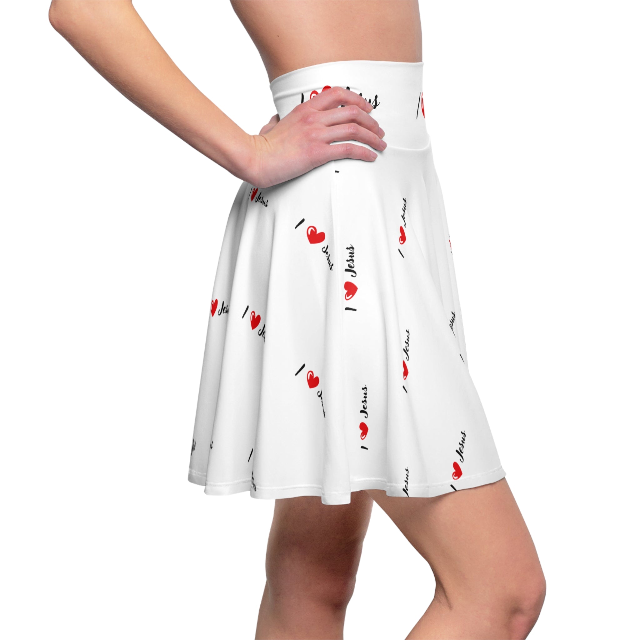 I Heart Jesus Skirt — Christian Faith Print Women’s Skirt