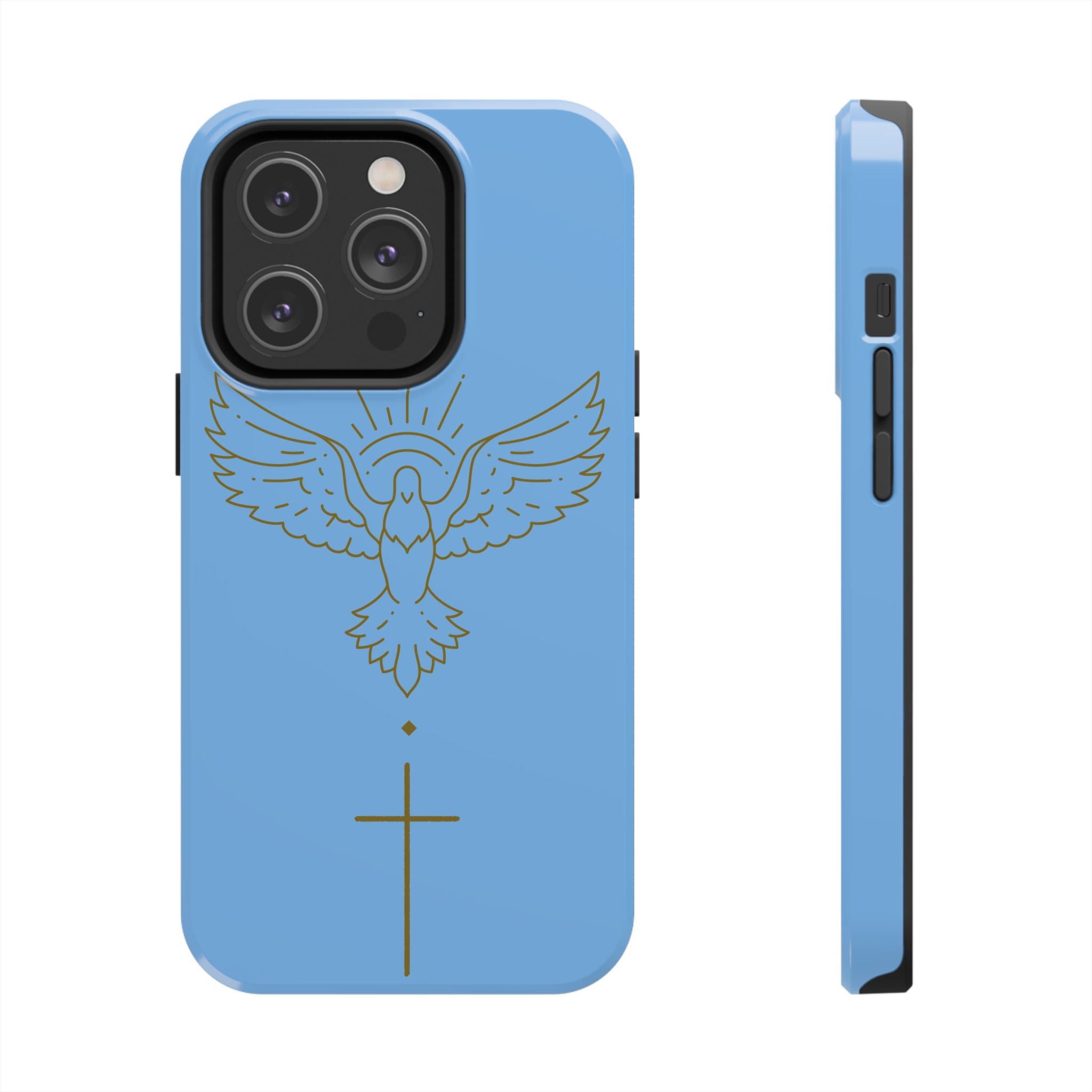 Dove & Cross Tough Phone Case — Inspirational Christian Religious Phone Cover