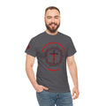 He Loved Us So He Died For Us Tee — Christian Faith T-Shirt with Crown of Thorns Cross Design Romans 5:8