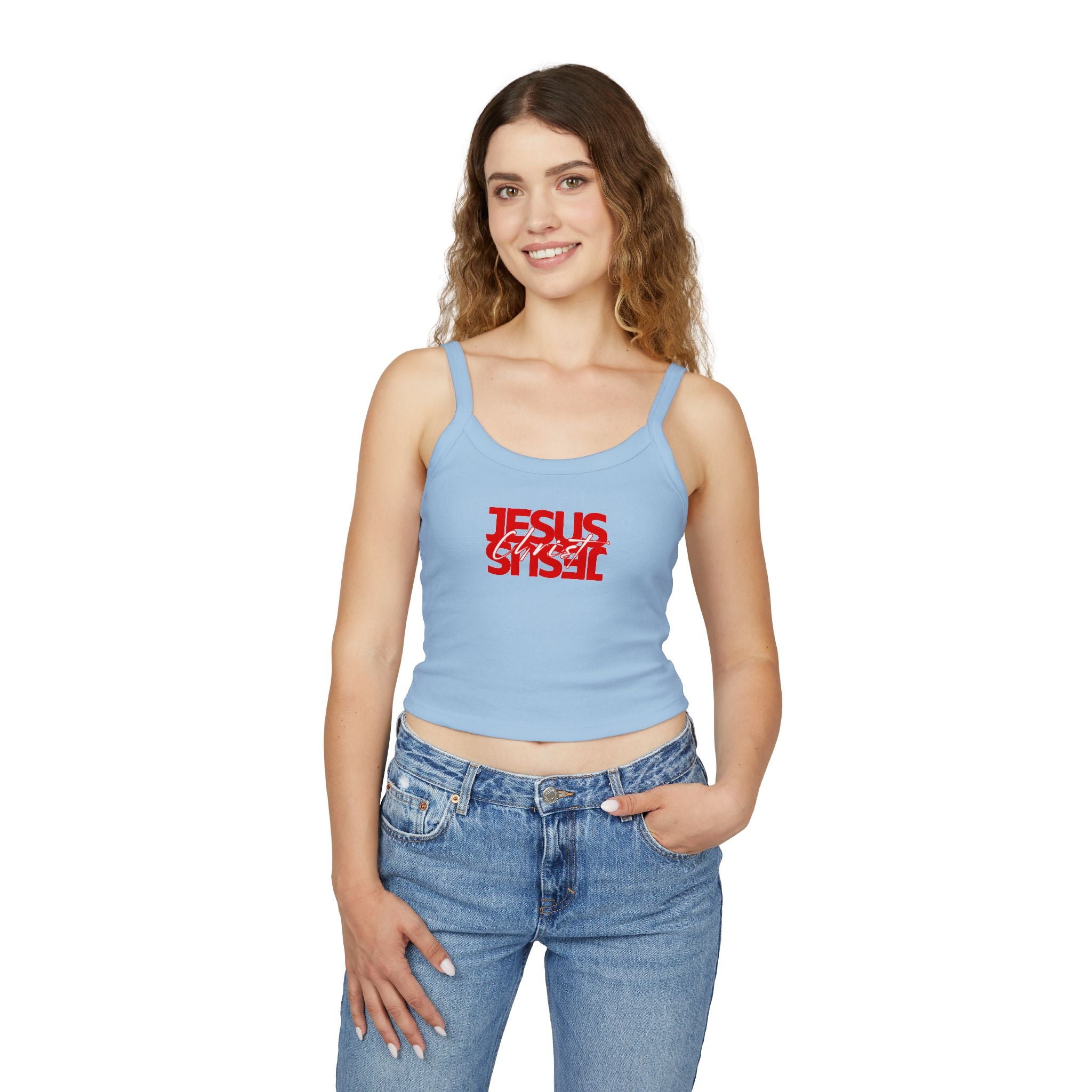 Jesus Christ Red Script Tank