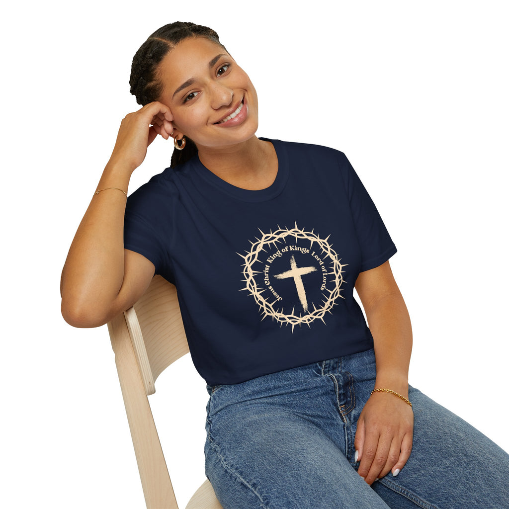 Christian Cross T-Shirt — Crown of Thorns Faith Tee