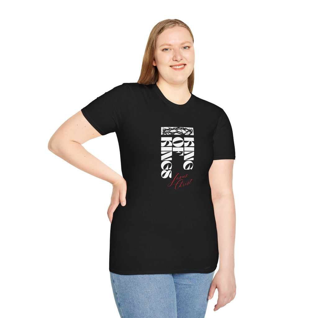 King of Kings T-Shirt — Block Script Christian Faith Tee