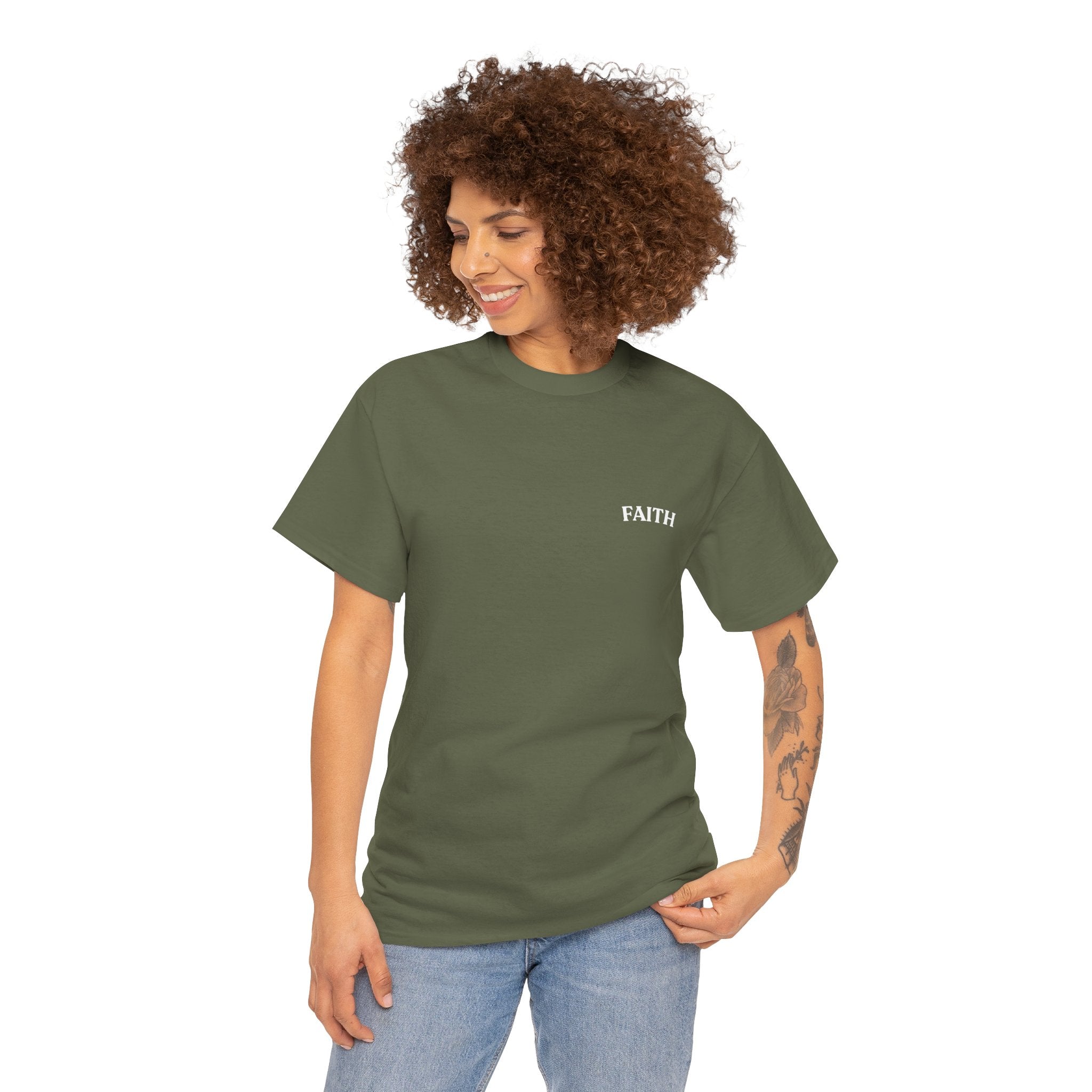 Faith Emoji Tee — “Walk by faith not by sight” Christian Graphic T-Shirt