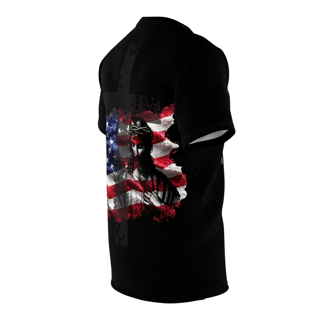 Christian Cross T‑Shirt — “We Are Nothing Without Jesus” Crown of Thorns Tee