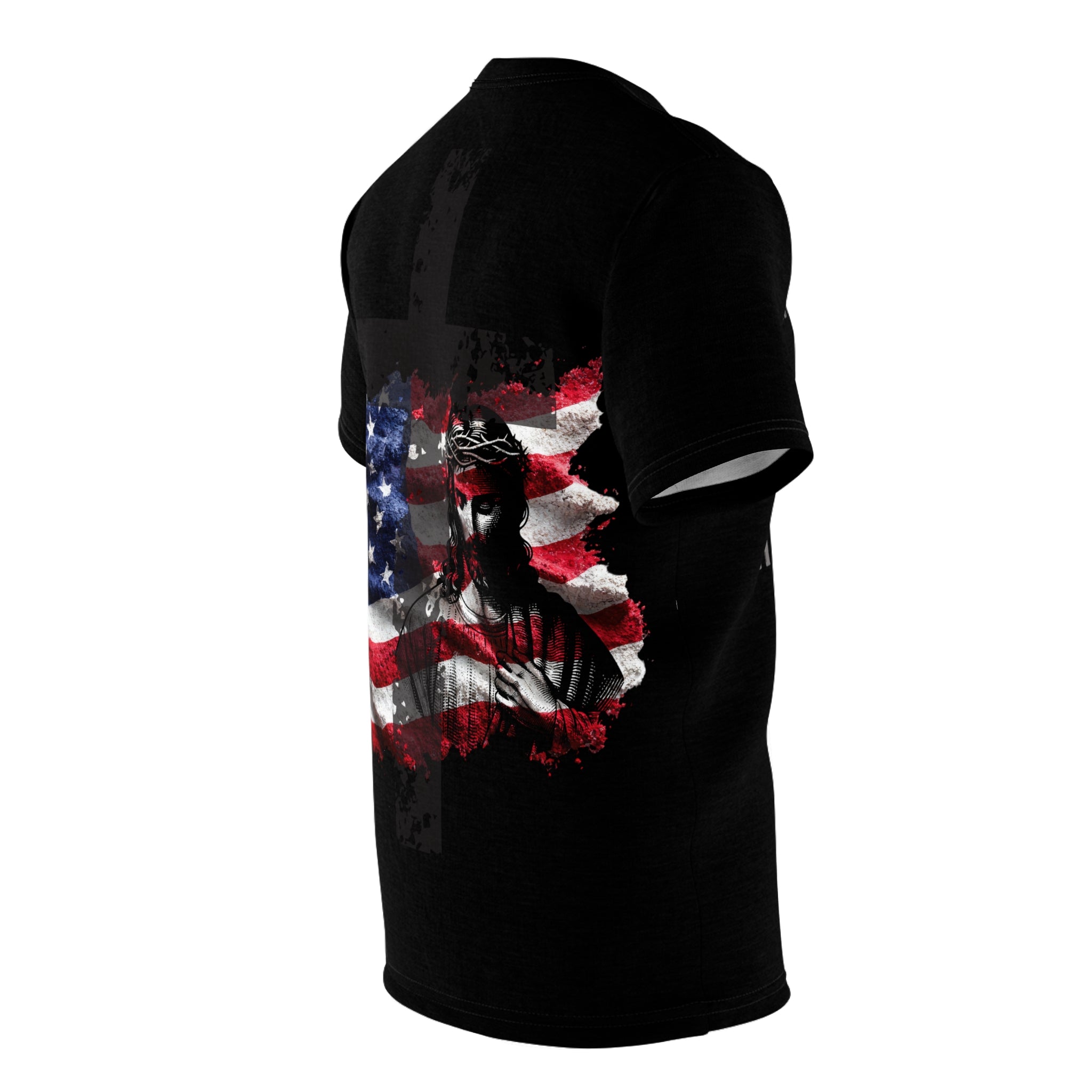 Christian Cross T‑Shirt — “We Are Nothing Without Jesus” Crown of Thorns Tee