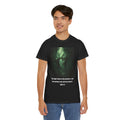 Christian Forest Art T-Shirt — "The light shines in the darkness" (John 1:5)