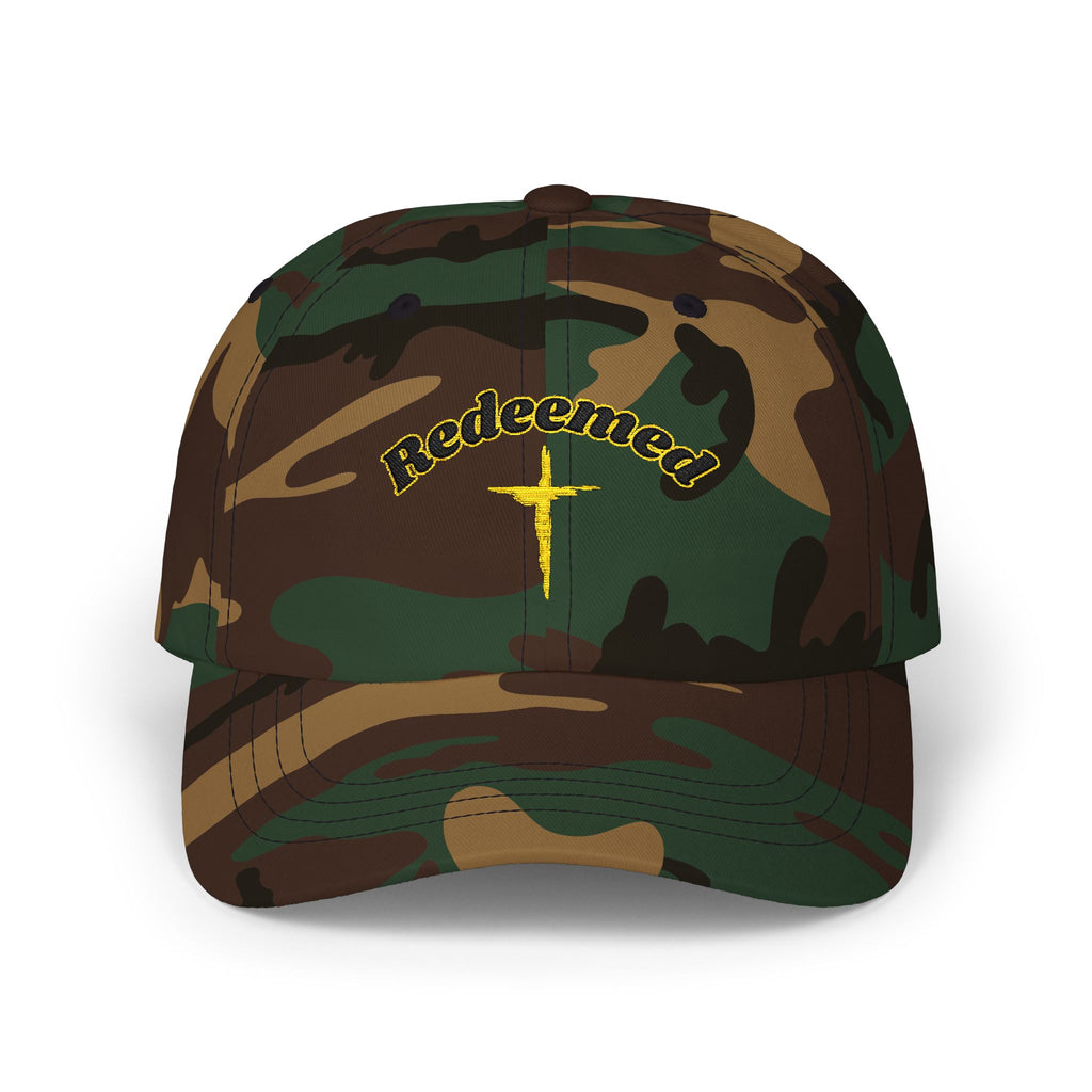Redeemed Cross Dad Cap — Christian Baseball Hat