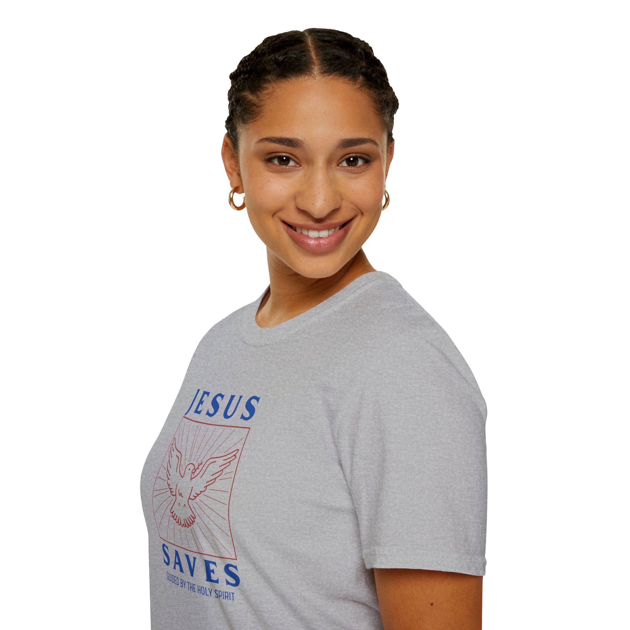 Jesus Saves T-Shirt — Dove of the Holy Spirit Christian Tee