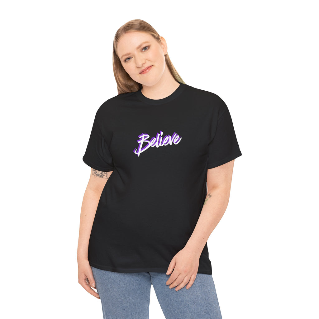 Believe Script Tee — "Believe in the Lord Jesus" Christian Faith T‑Shirt