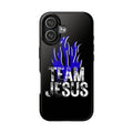Team Jesus Phone Case — Blue Flame Christian Protective Case