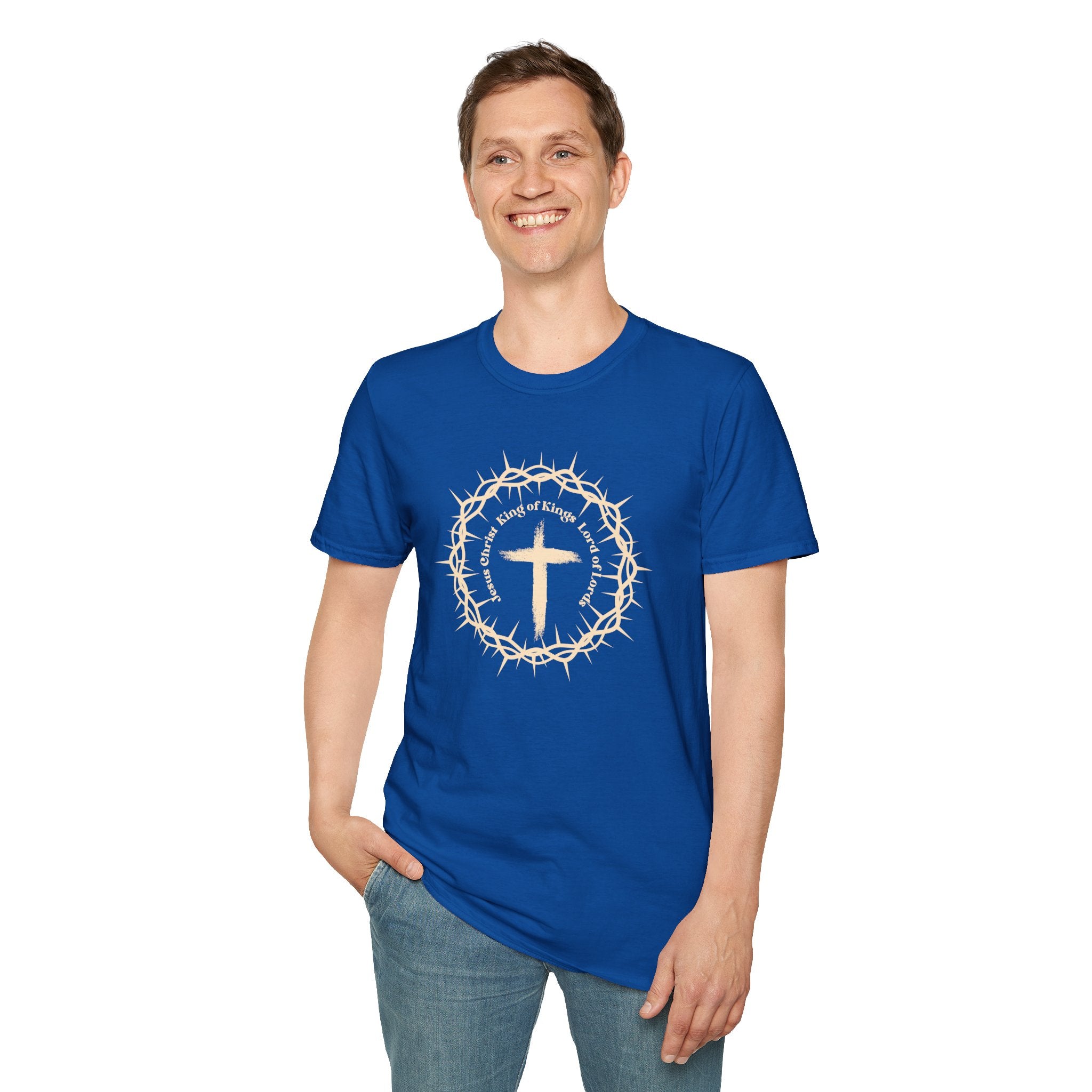 Christian Cross T-Shirt — Crown of Thorns Faith Tee
