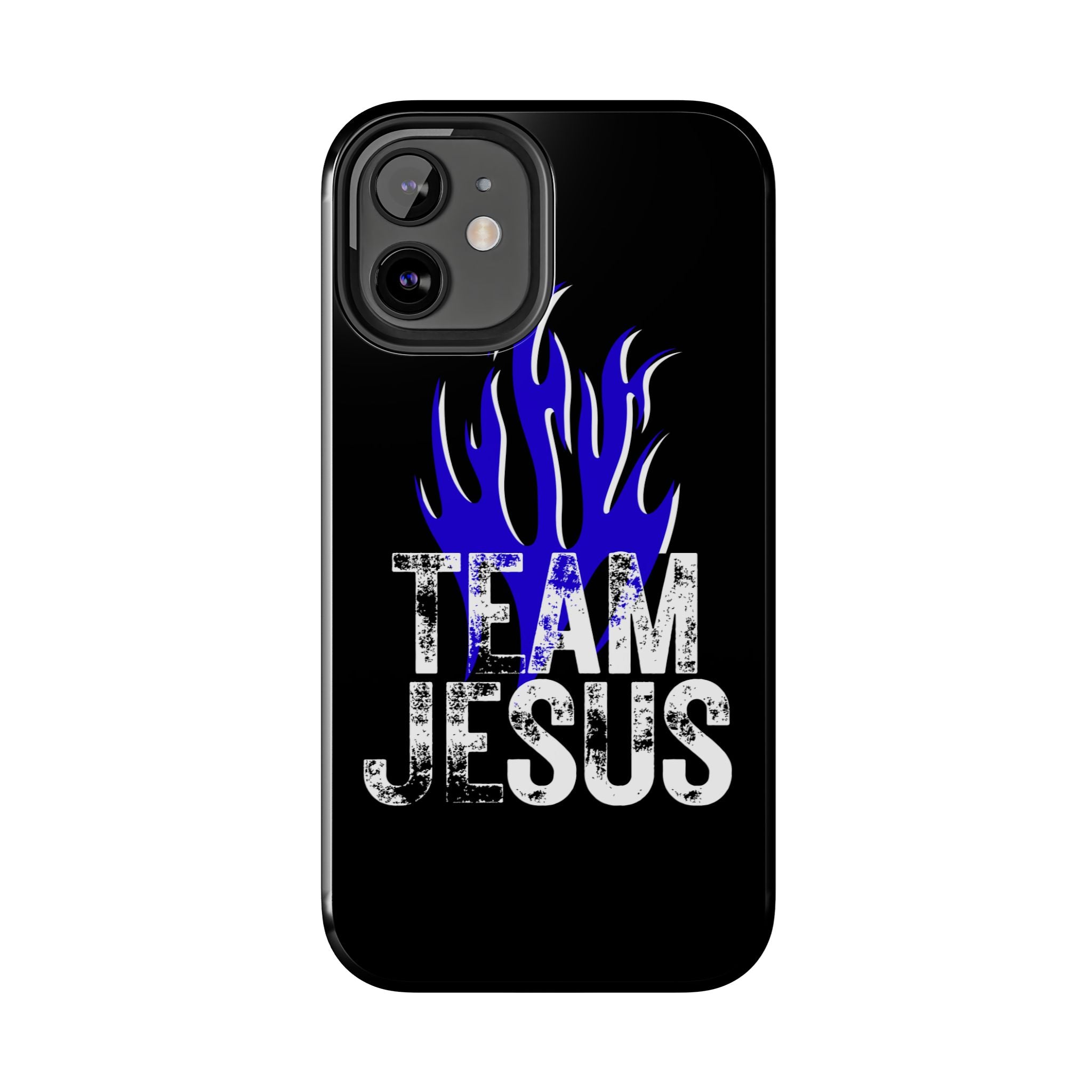 Team Jesus Phone Case — Blue Flame Christian Protective Case