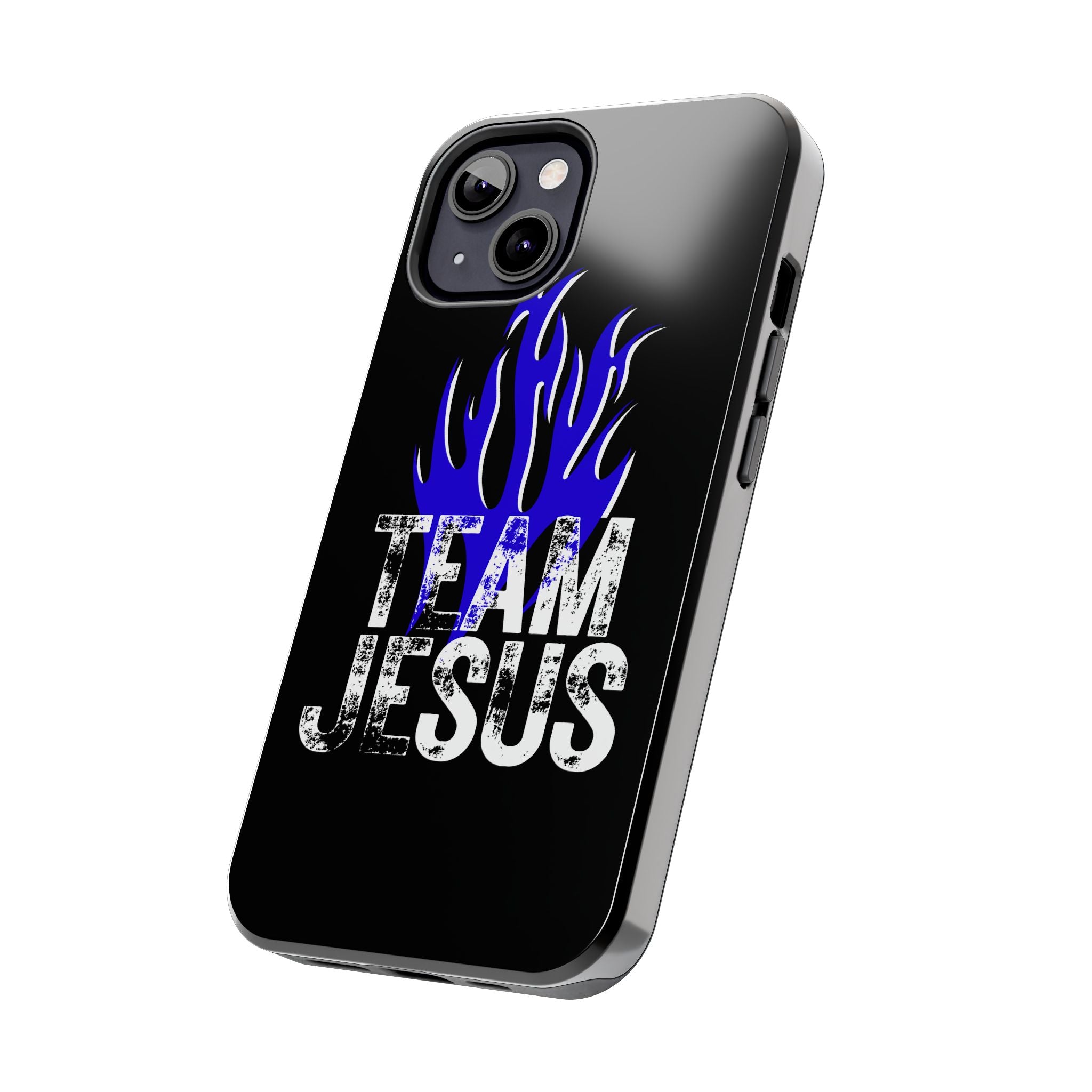 Team Jesus Phone Case — Blue Flame Christian Protective Case