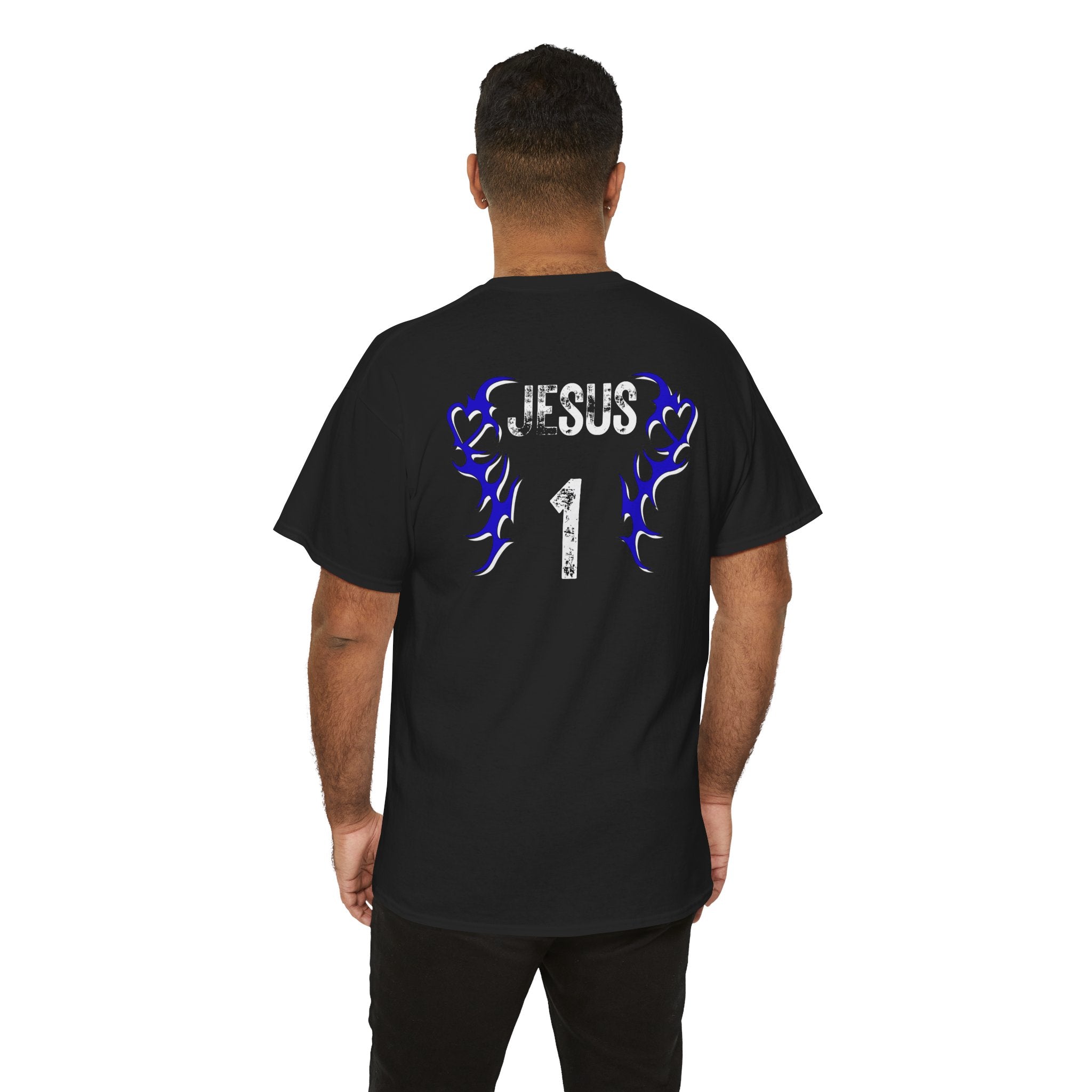 Team Jesus Flame Graphic Tee — Faith-Based Christian T-Shirt