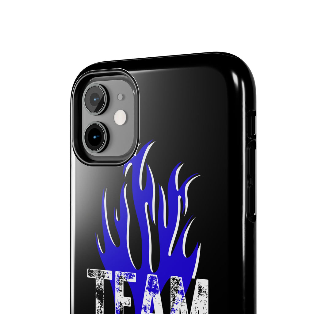 Team Jesus Phone Case — Blue Flame Christian Protective Case