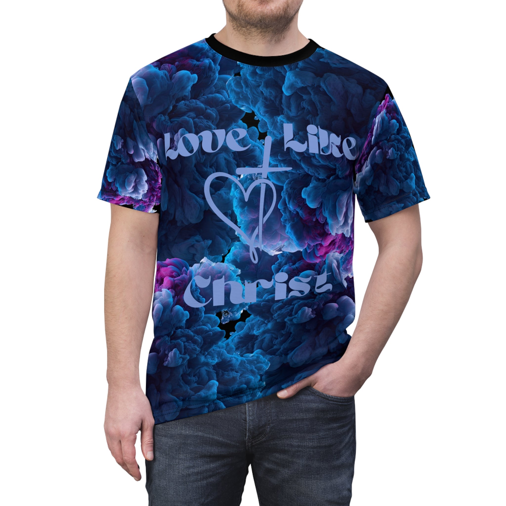 Love Like Christ Tee — All-Over Print Christian Tee