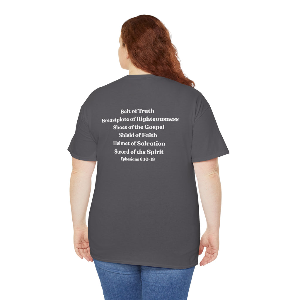 Christian Armor T-Shirt — "Put on the Armor of God" Women's Faith Tee