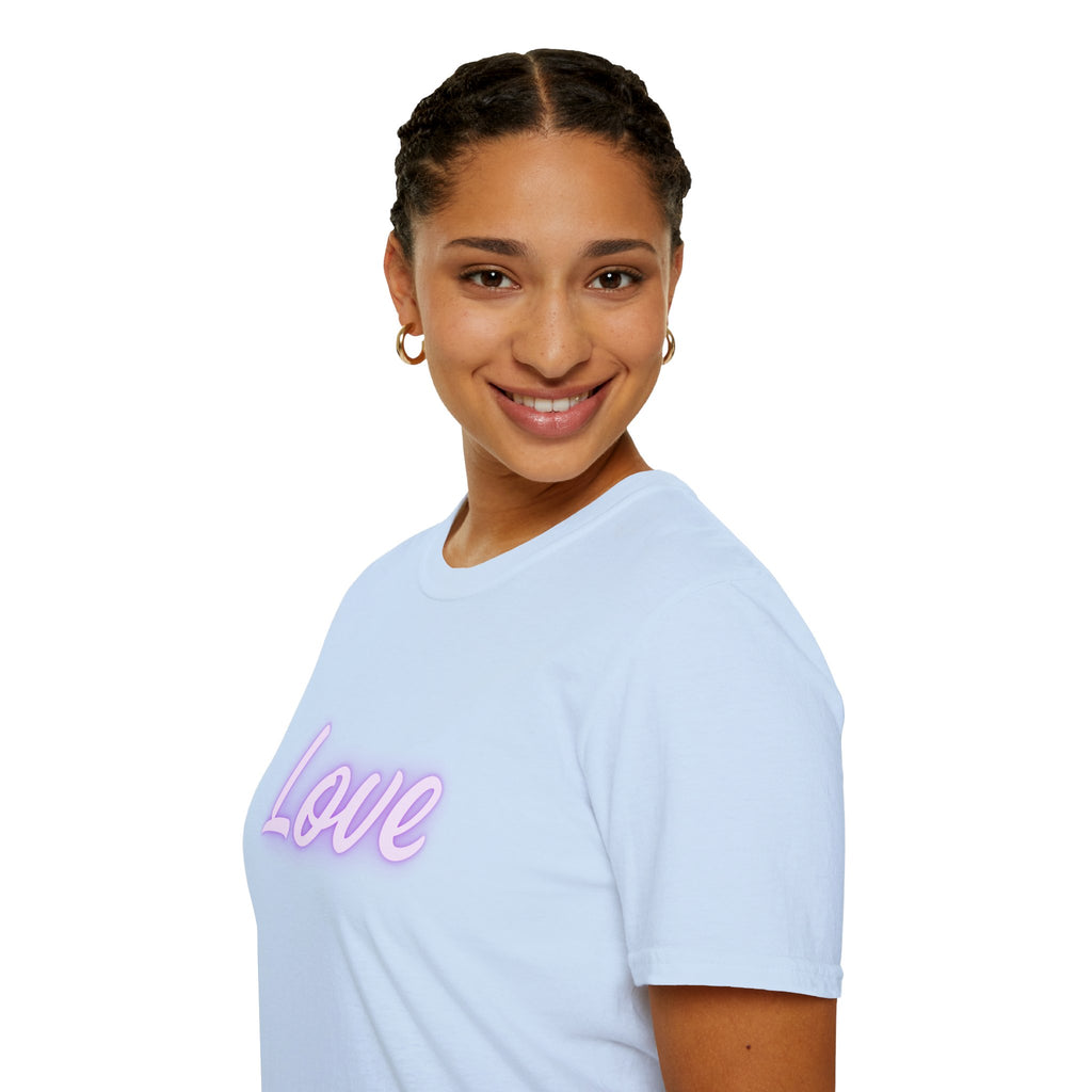 Love Purple Scripture Tee — "Love is patient and kind" Christian T-Shirt