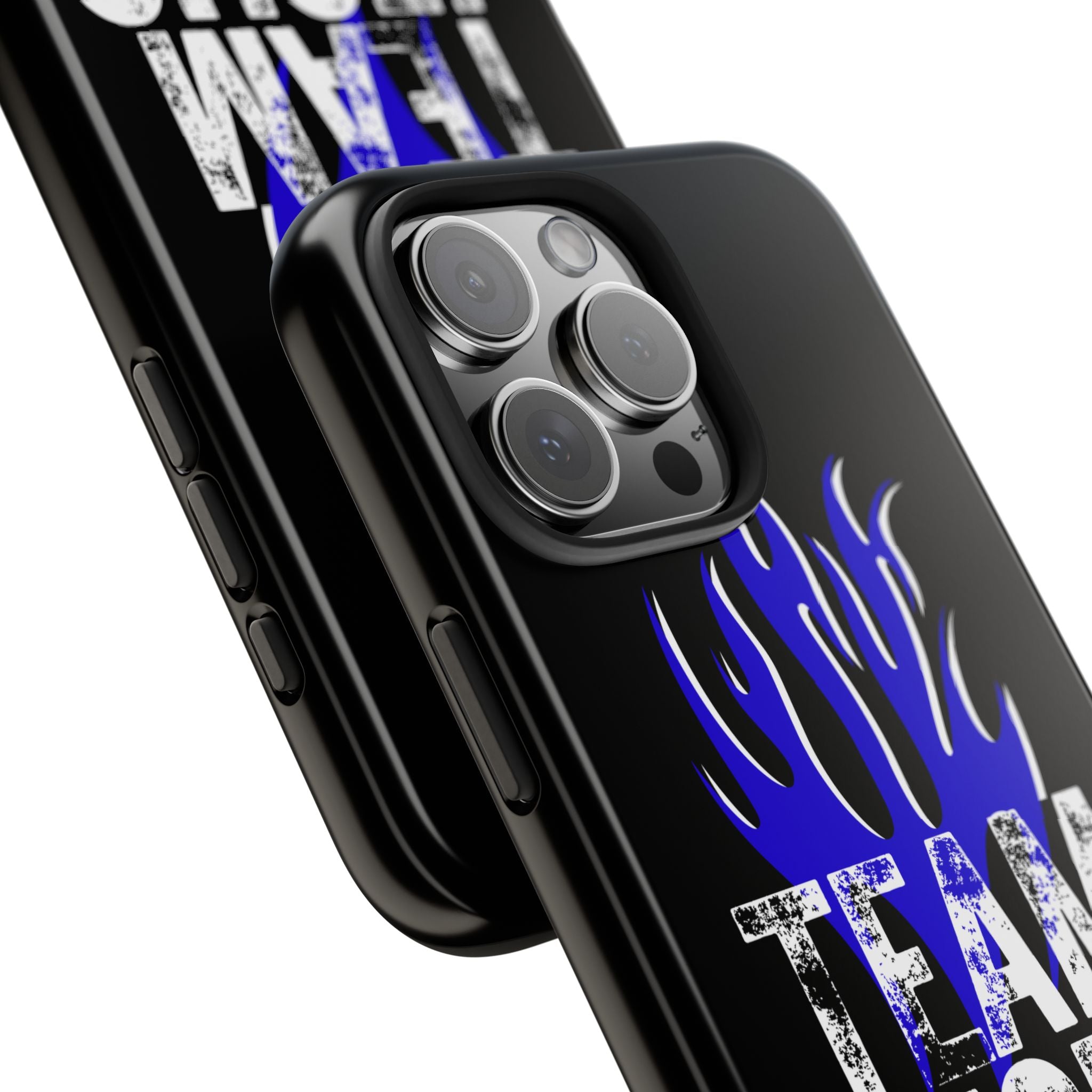 Team Jesus Phone Case — Blue Flame Christian Protective Case