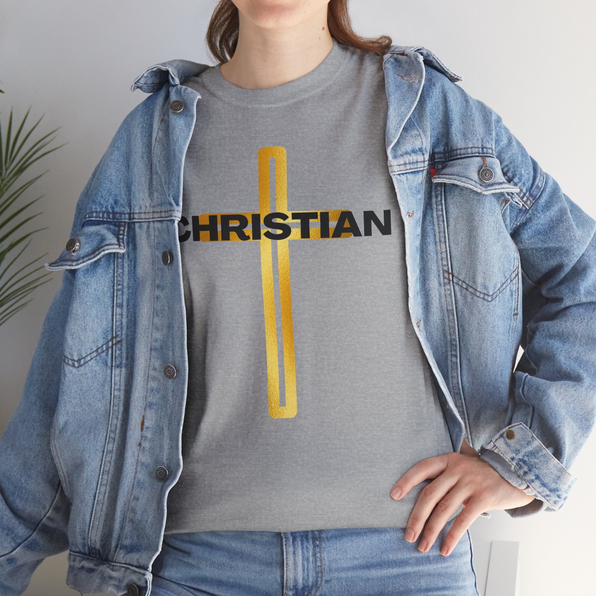 Christian Nutrition Facts Tee — Faith-Based Graphic T-Shirt with Cross & Nutrition Label Back