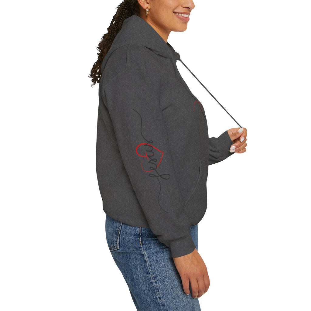 Heart Script "Jesus" Hoodie — Faith Graphic Sweatshirt