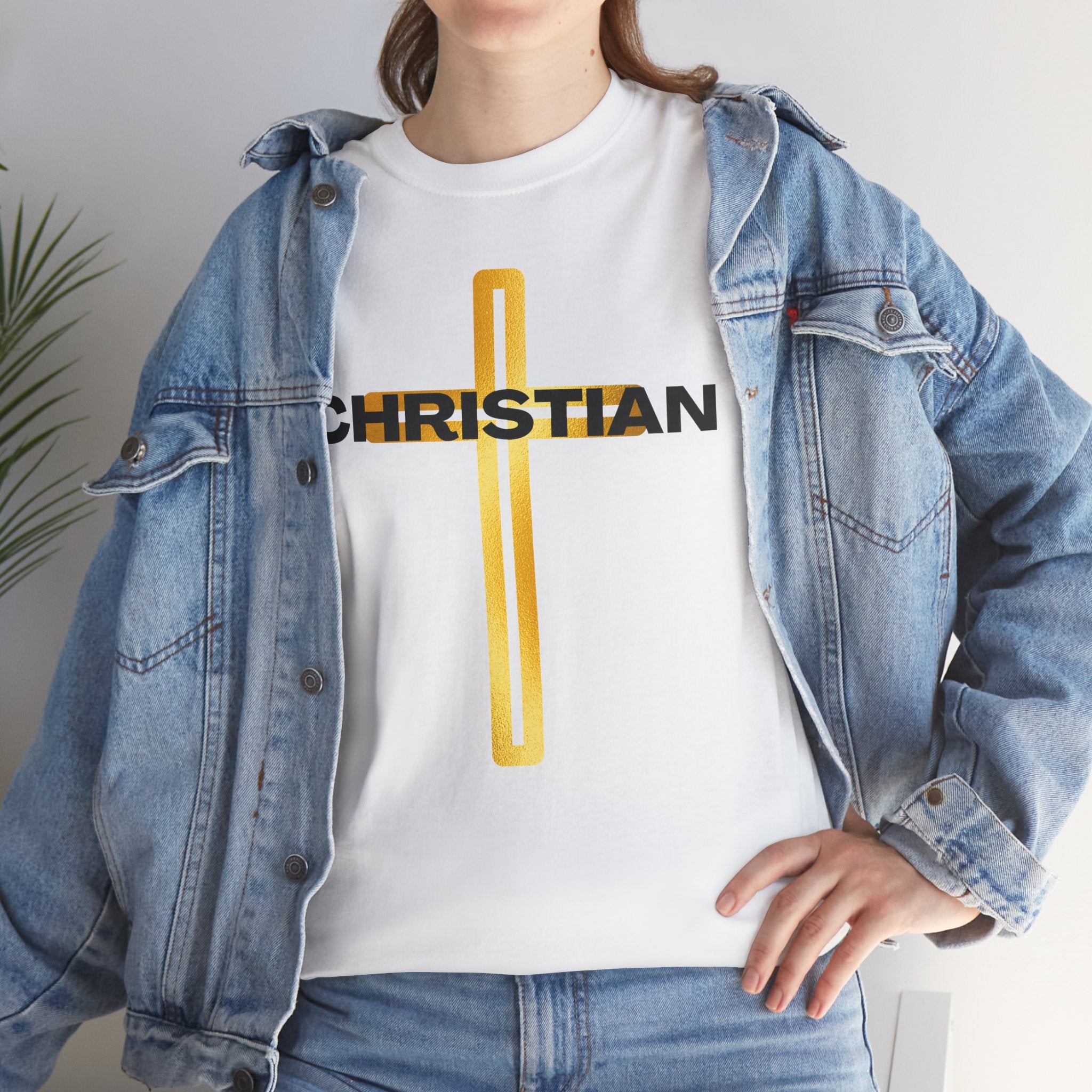 Christian Nutrition Facts Tee — Faith-Based Graphic T-Shirt with Cross & Nutrition Label Back