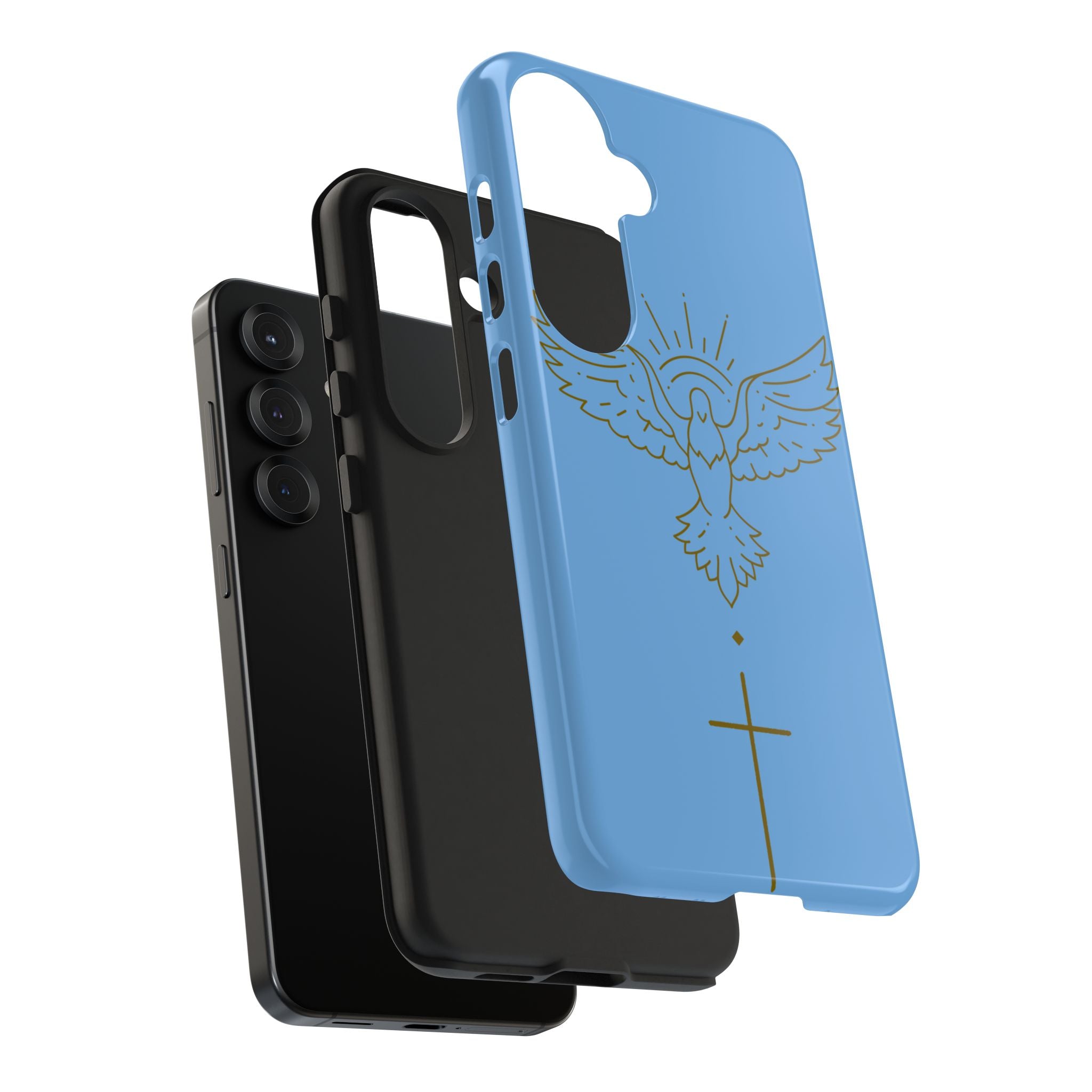 Dove & Cross Tough Phone Case — Inspirational Christian Religious Phone Cover