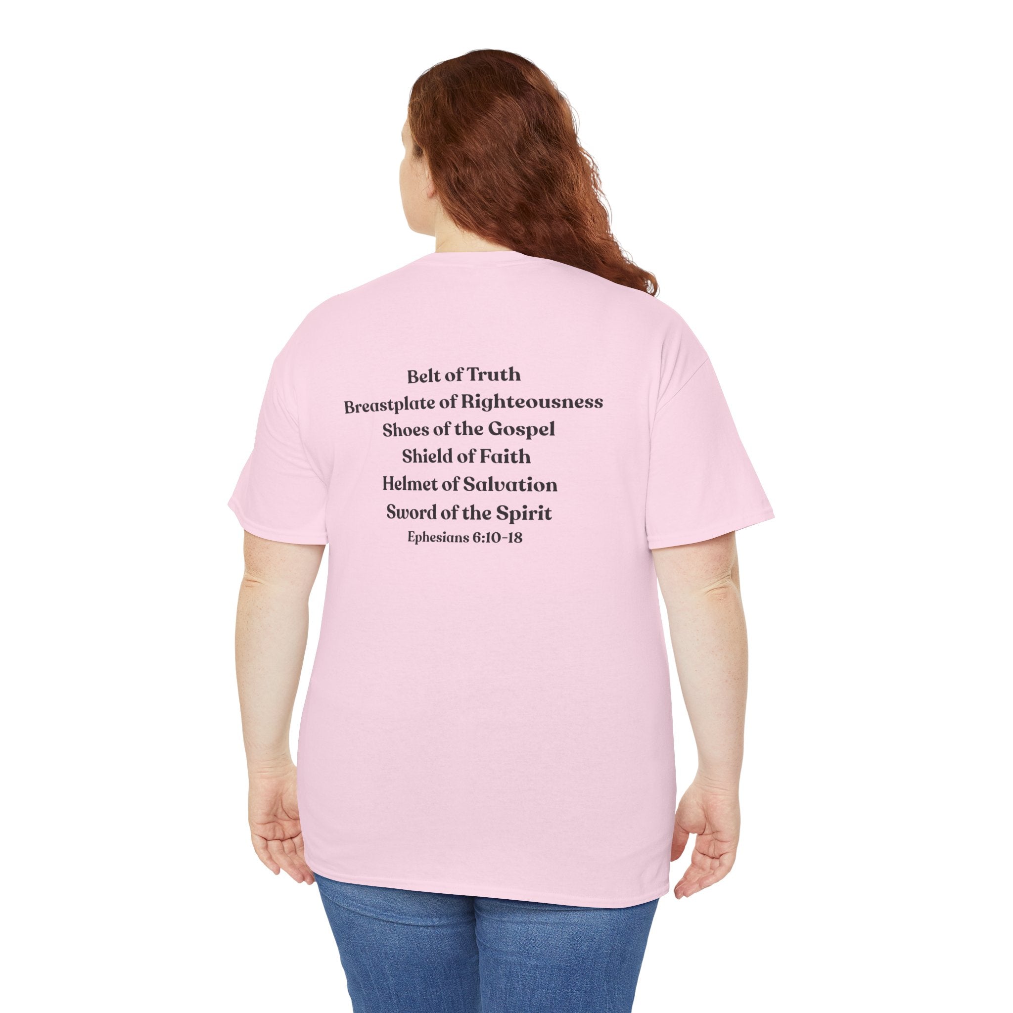 Christian Armor T-Shirt — "Put on the Armor of God" Women's Faith Tee